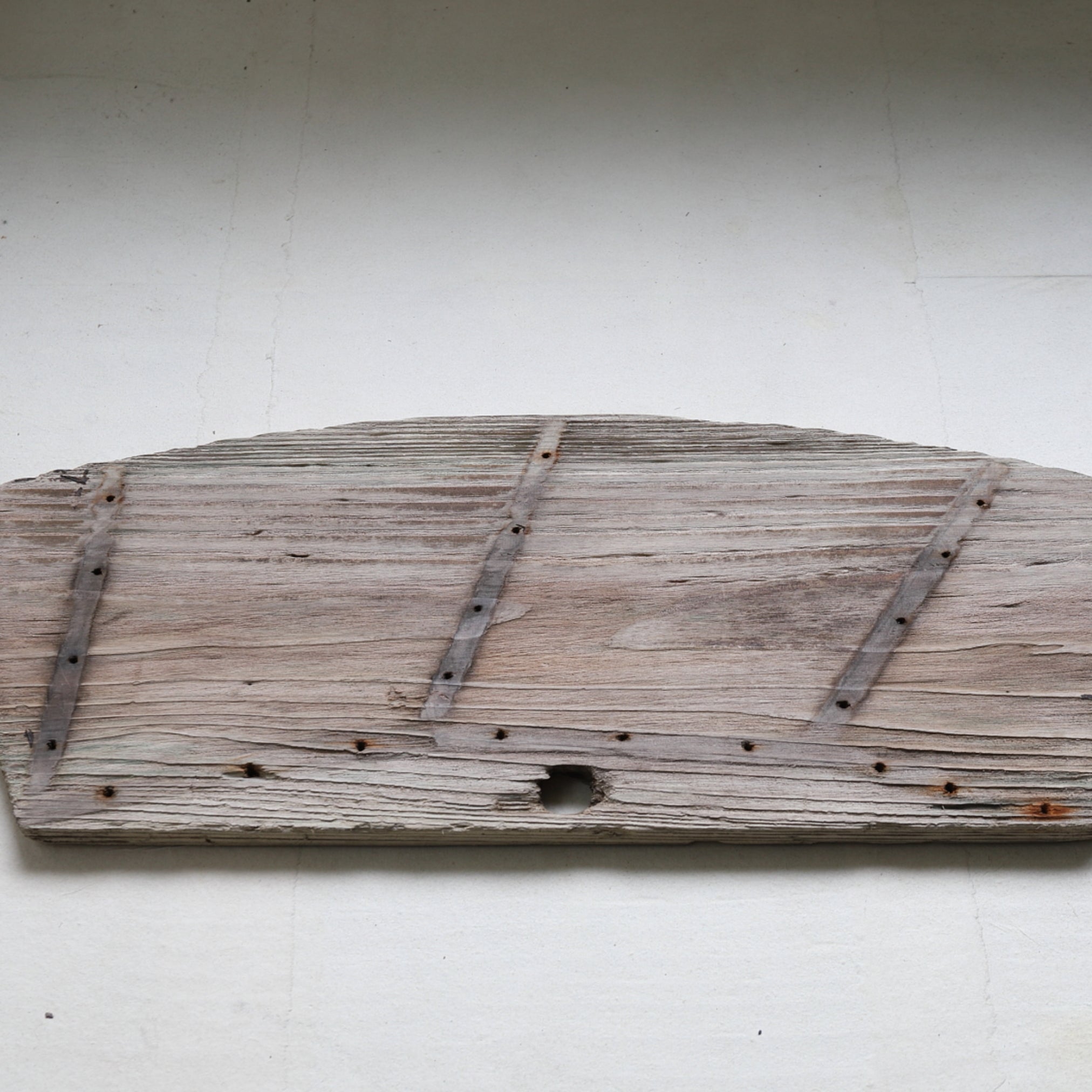 OLD WATER WHEEL BOARD, Antique Material, a1, Meiji Period(1868–1912CE)