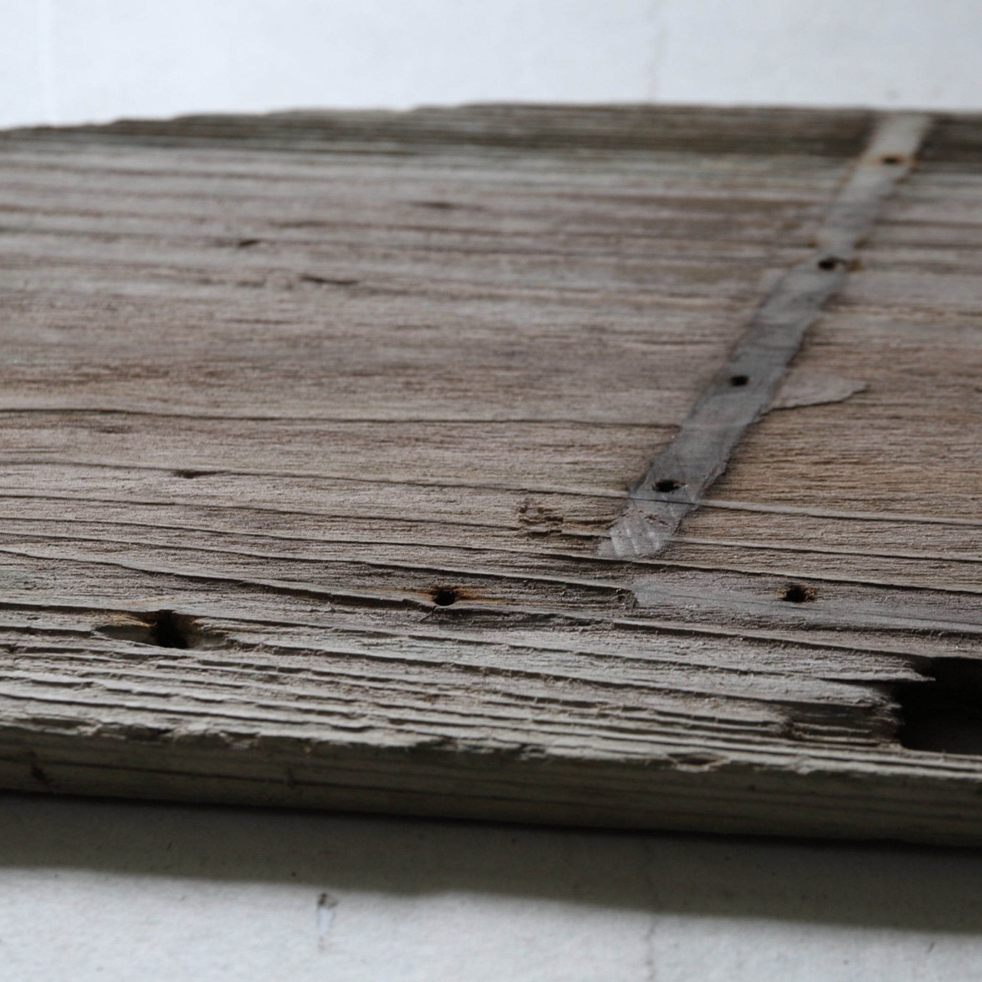 OLD WATER WHEEL BOARD, Antique Material, a1, Meiji Period(1868–1912CE)