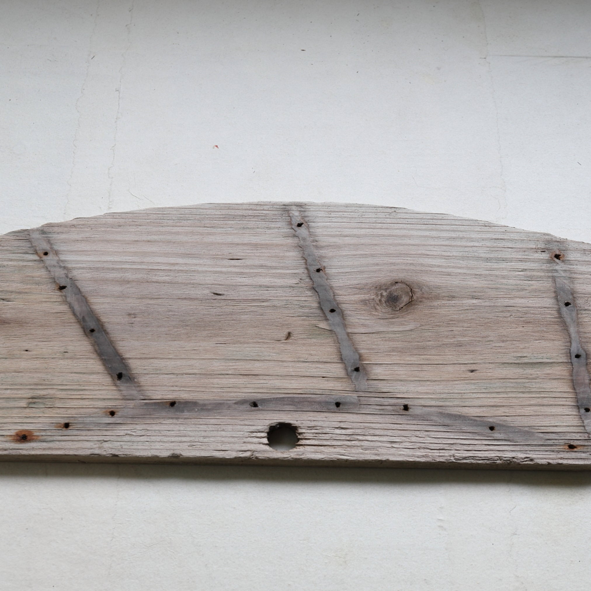 OLD WATER WHEEL BOARD, Antique Material, a5, Meiji Period(1868–1912CE)