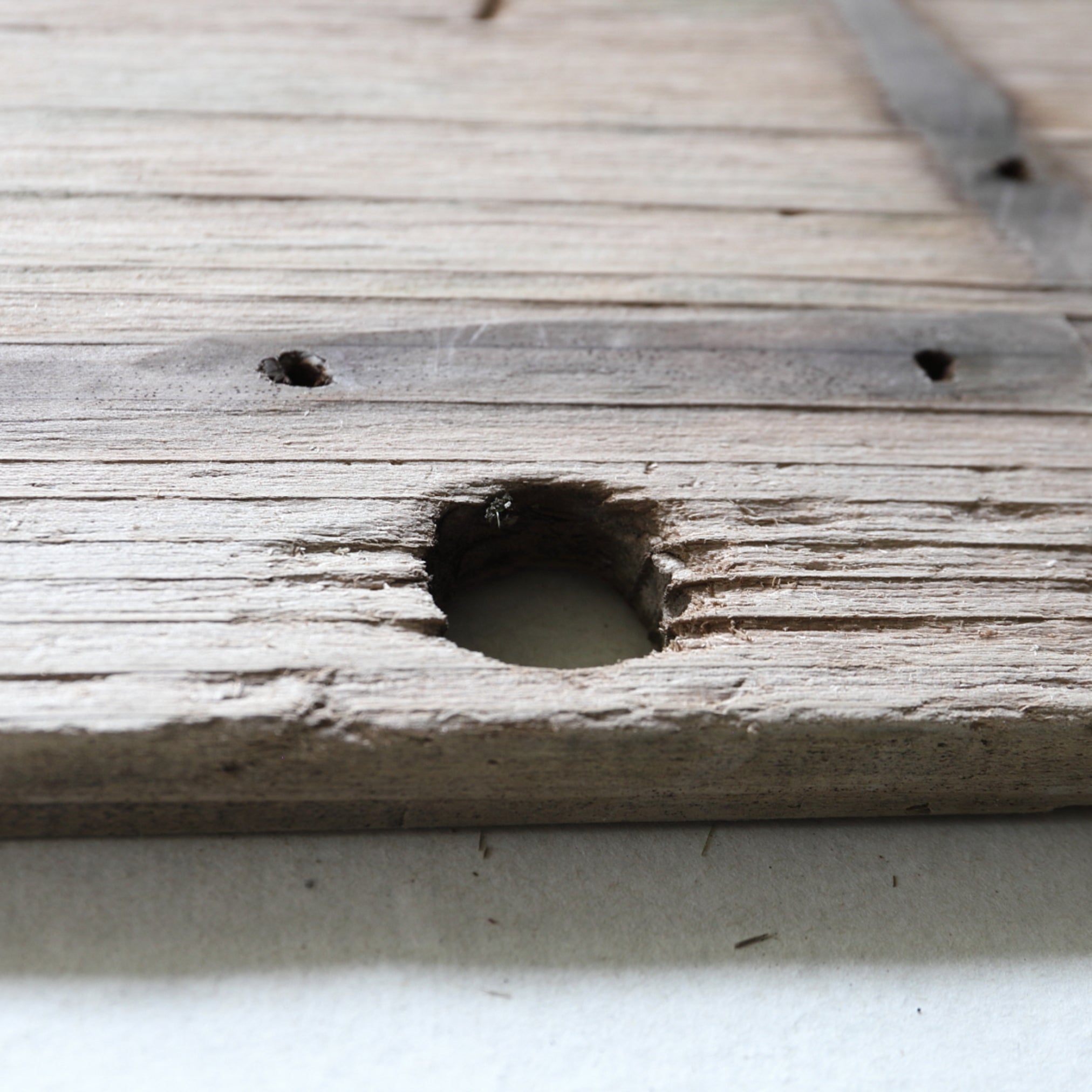 OLD WATER WHEEL BOARD, Antique Material, a5, Meiji Period(1868–1912CE)