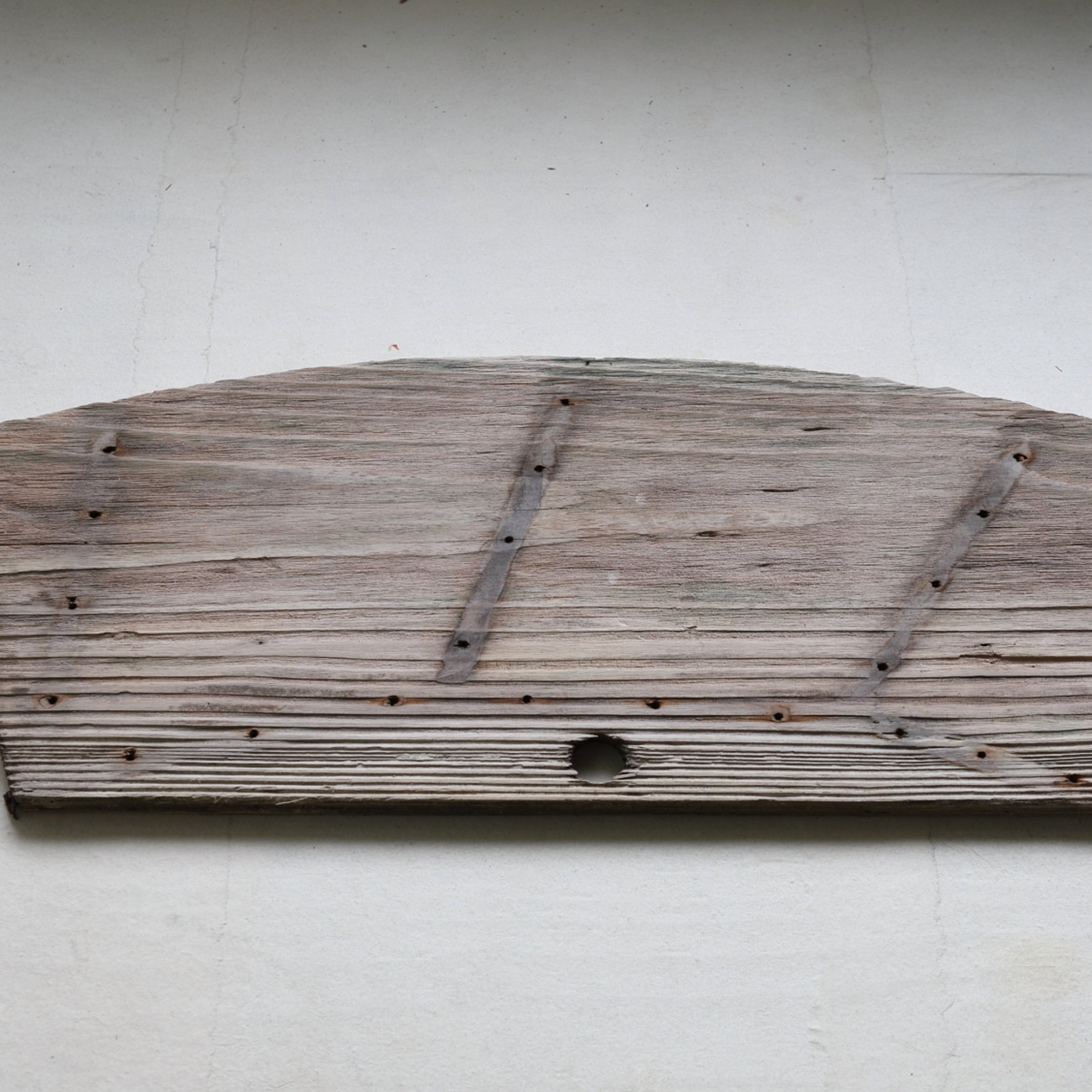 OLD WATER WHEEL BOARD, Antique Material, a6, Meiji Period(1868–1912CE)