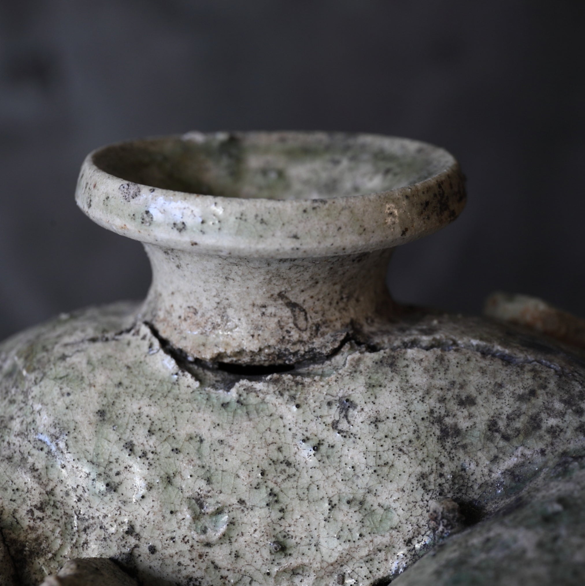 HEISHI, Ko-Seto, vidriado ceniza, Período Kamakura(1185–1333 d. C.)