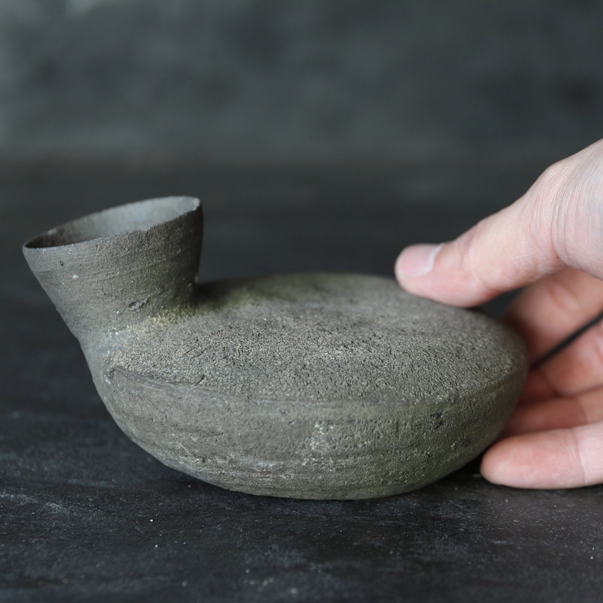 SMALL FLAT BOTTLE, Sue Ware, Nara Period(710–794CE)