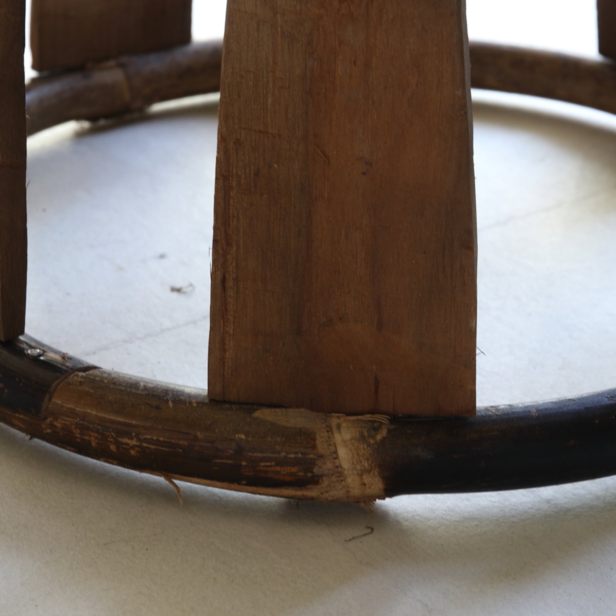 TABURETE BAJO DE BAMBÚ TEJIDO, Yao, c4, Edad Moderna Temprana(Siglos XVI–XIX)