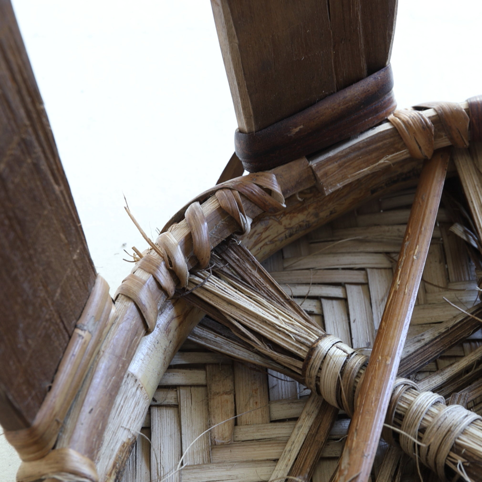 TABURETE BAJO DE BAMBÚ TEJIDO, Yao, c4, Edad Moderna Temprana(Siglos XVI–XIX)