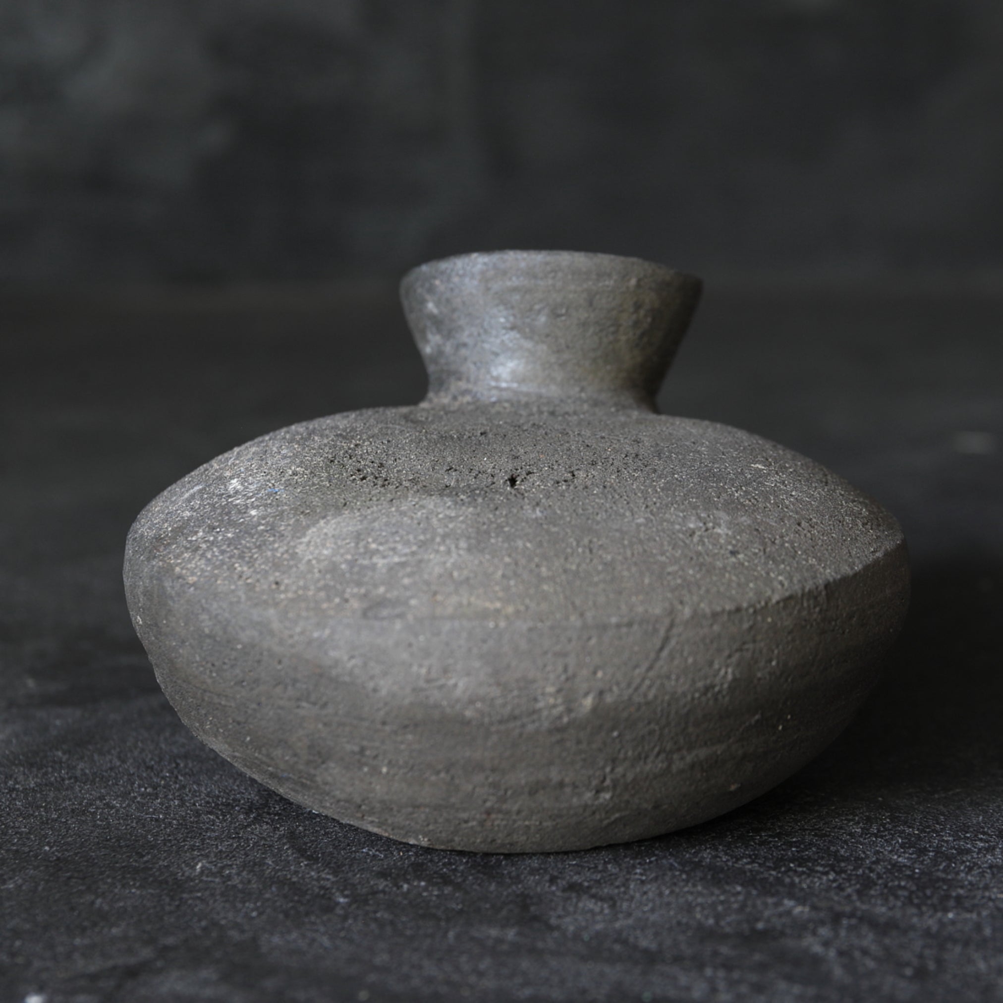 BOTELLA PLANA PEQUEÑA, Cerámica Sue, Período Nara(710–794 d. C.)