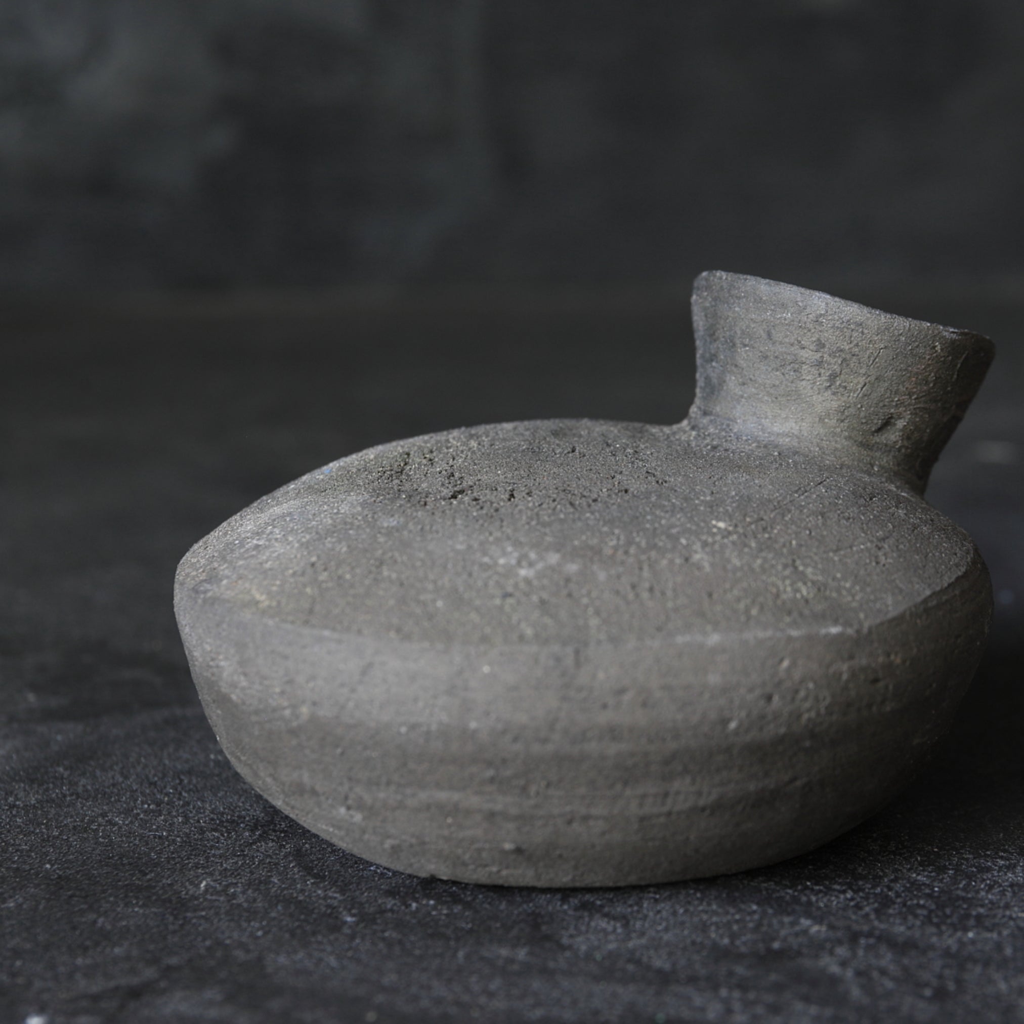 BOTELLA PLANA PEQUEÑA, Cerámica Sue, Período Nara(710–794 d. C.)