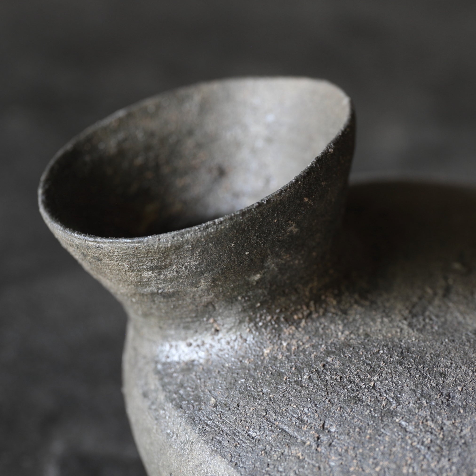 BOTELLA PLANA PEQUEÑA, Cerámica Sue, Período Nara(710–794 d. C.)