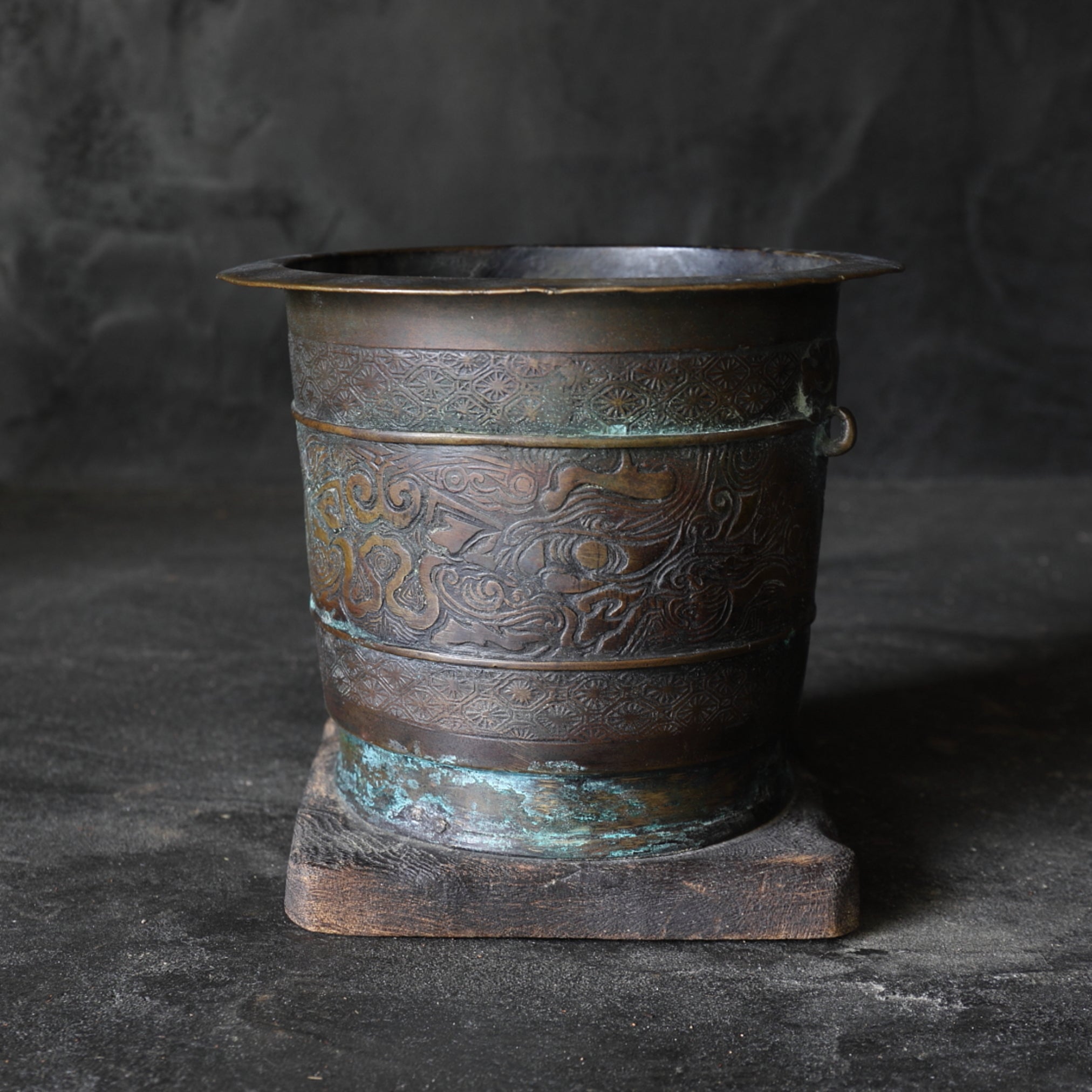 BRASERO DE CARBÓN DE BRONCE, Dinastía Qing(1616–1911 d. C.)