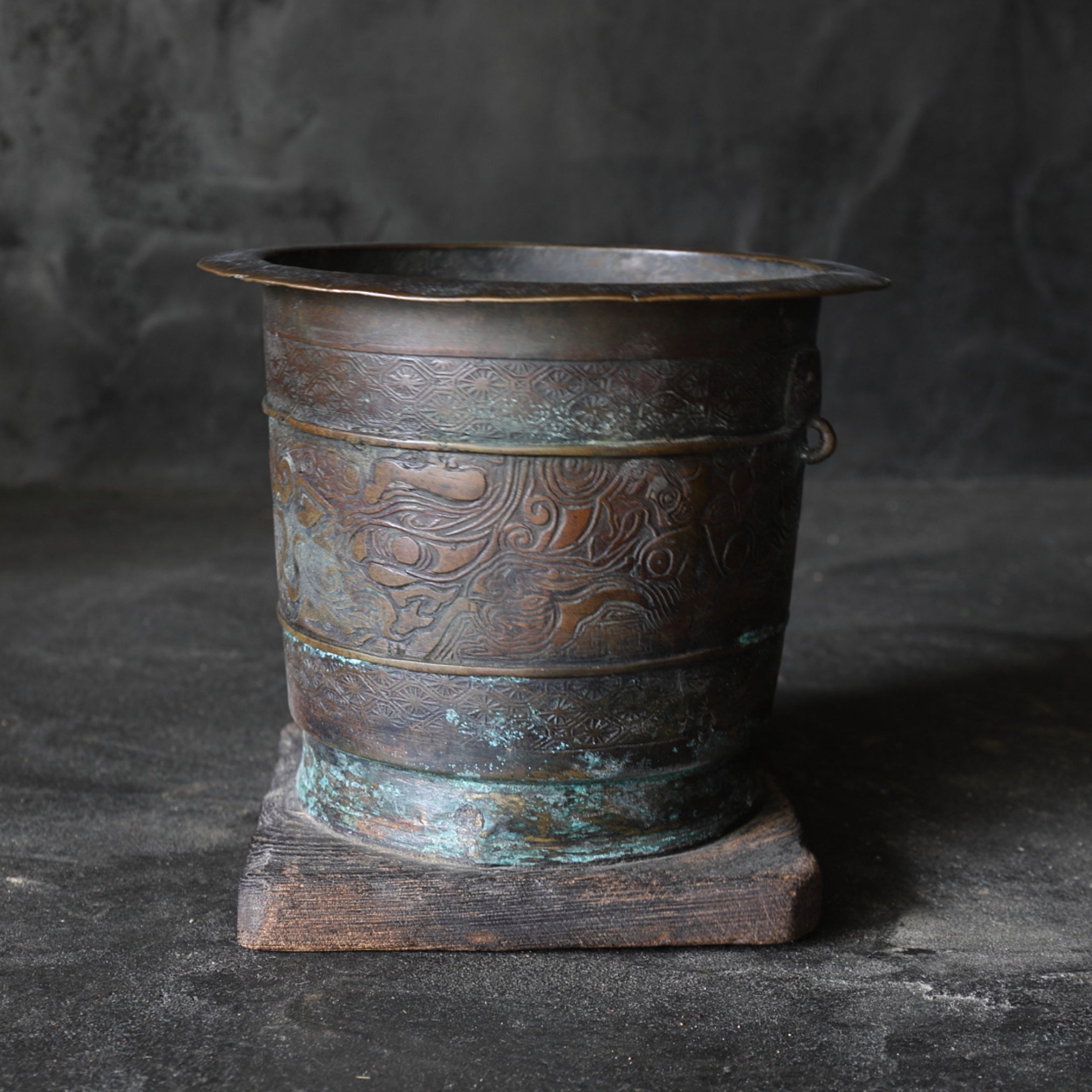 BRASERO DE CARBÓN DE BRONCE, Dinastía Qing(1616–1911 d. C.)