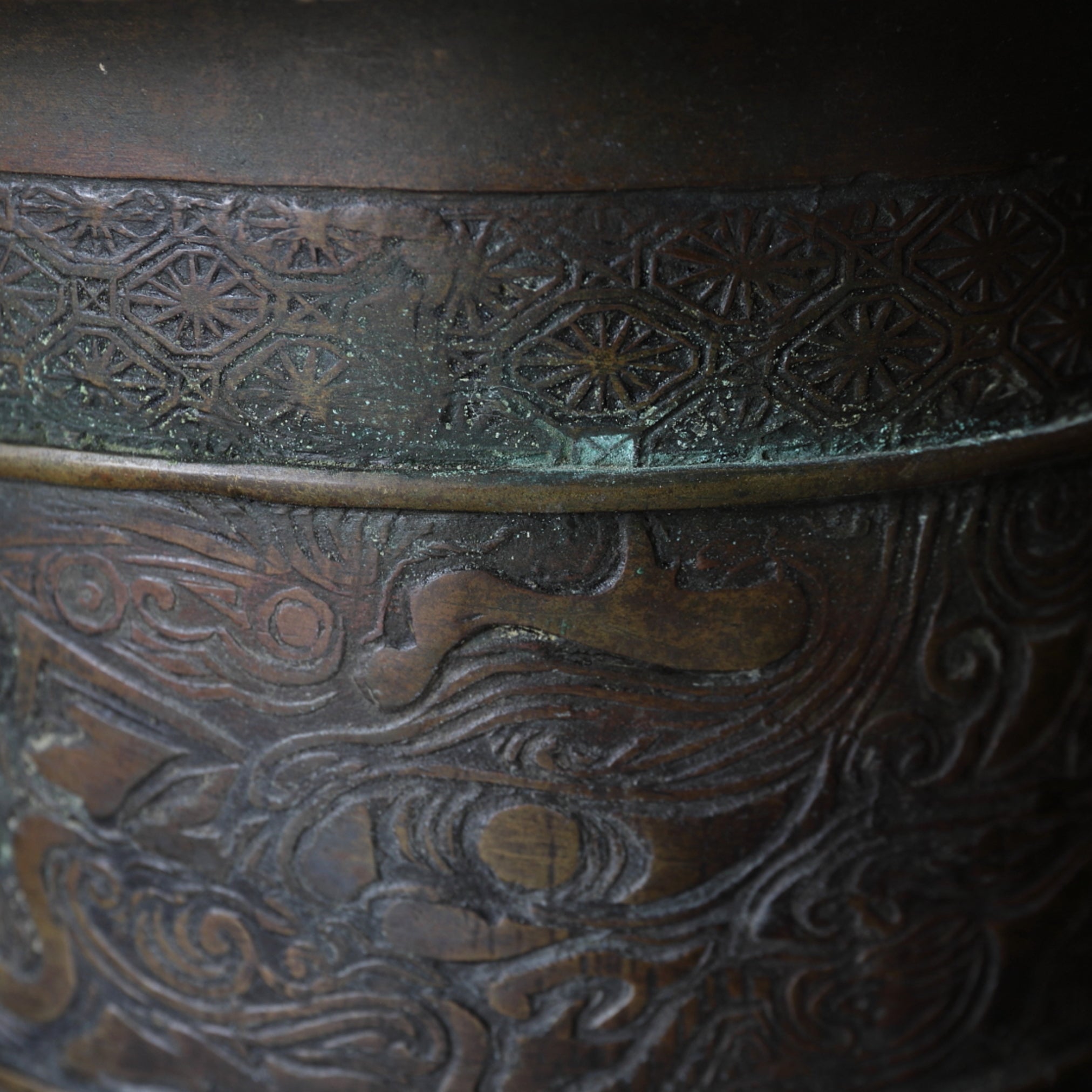BRASERO DE CARBÓN DE BRONCE, Dinastía Qing(1616–1911 d. C.)