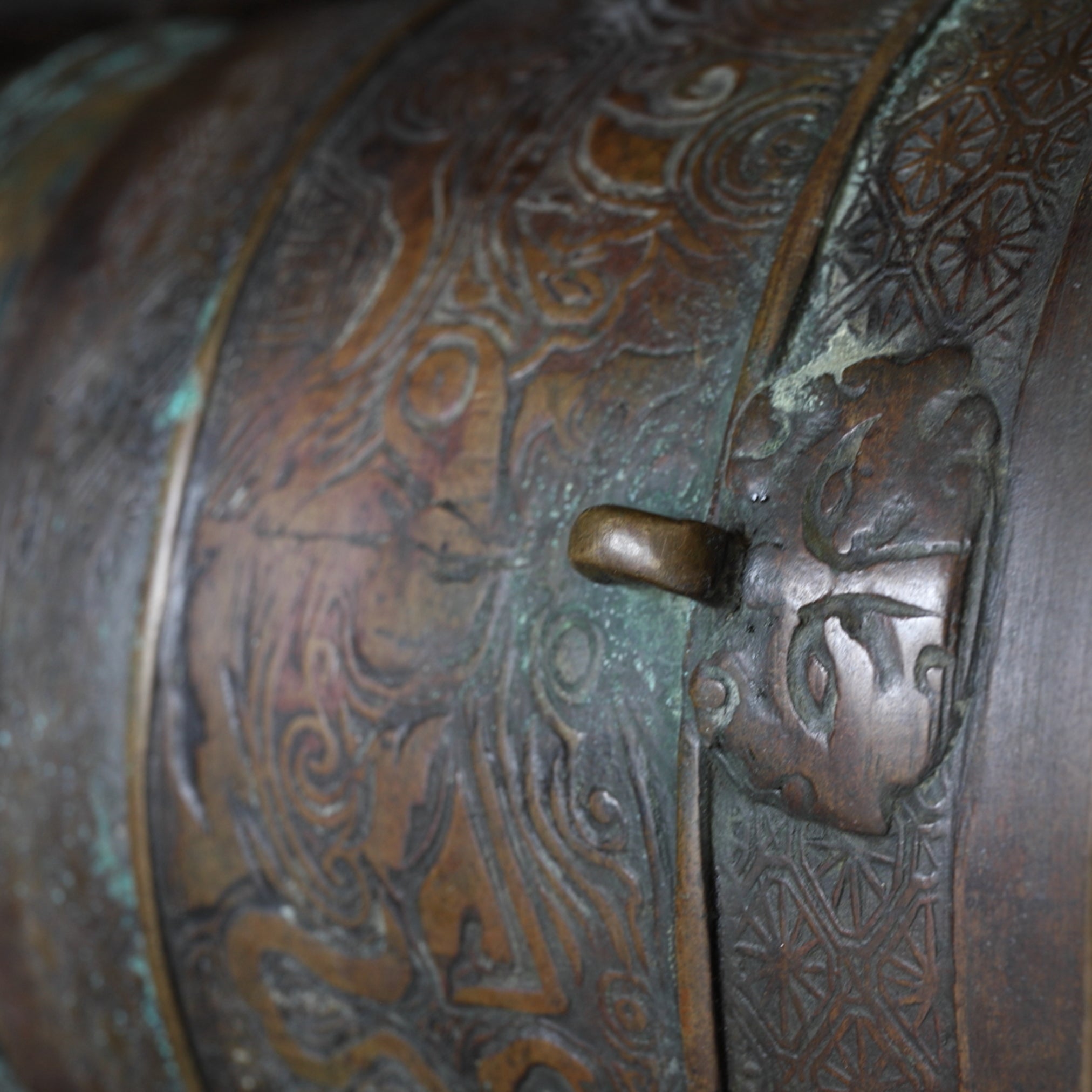 BRASERO DE CARBÓN DE BRONCE, Dinastía Qing(1616–1911 d. C.)