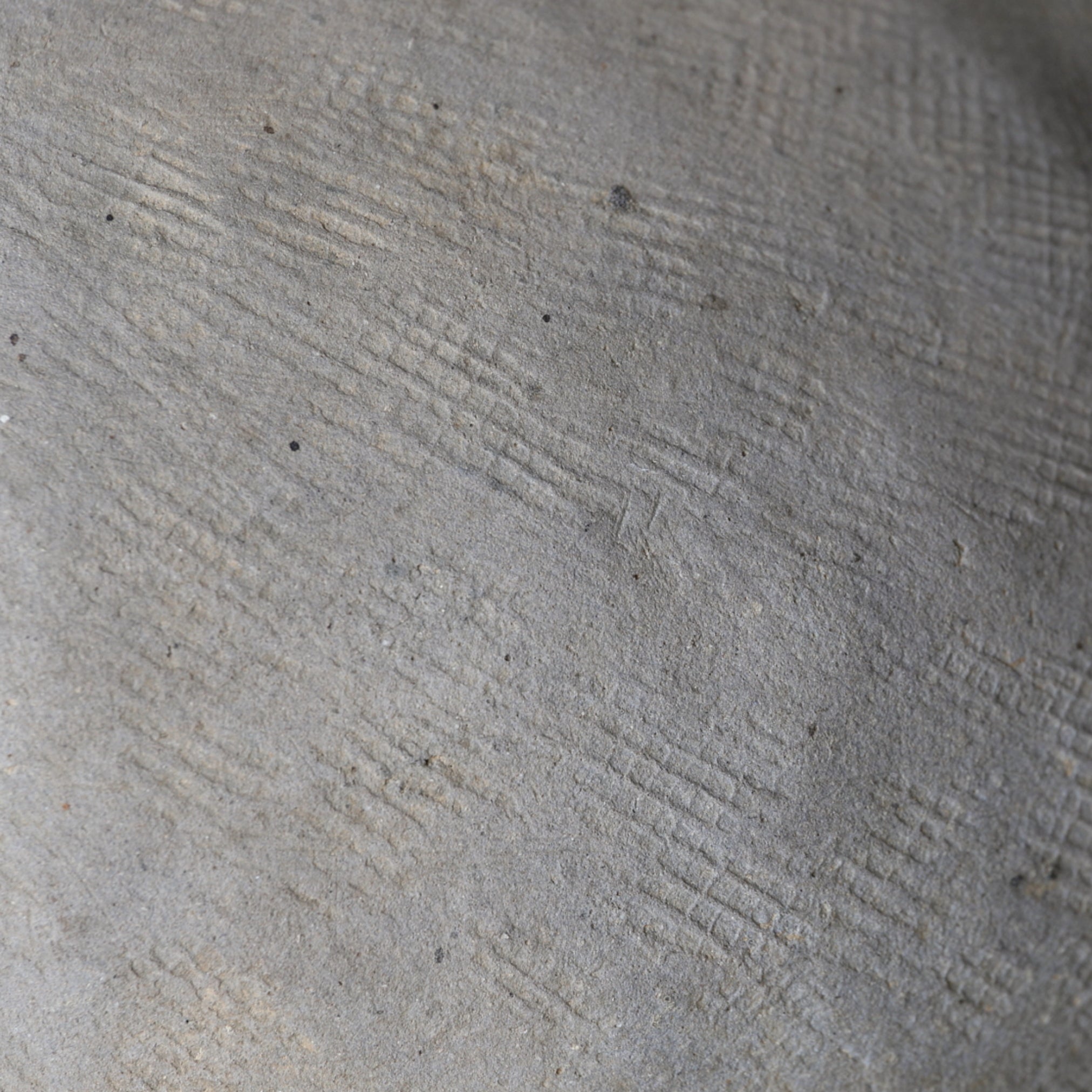 JARRA GRANDE, hornos de Kameyama, con diseño estampado, Período Kamakura(1185–1333 d. C.)