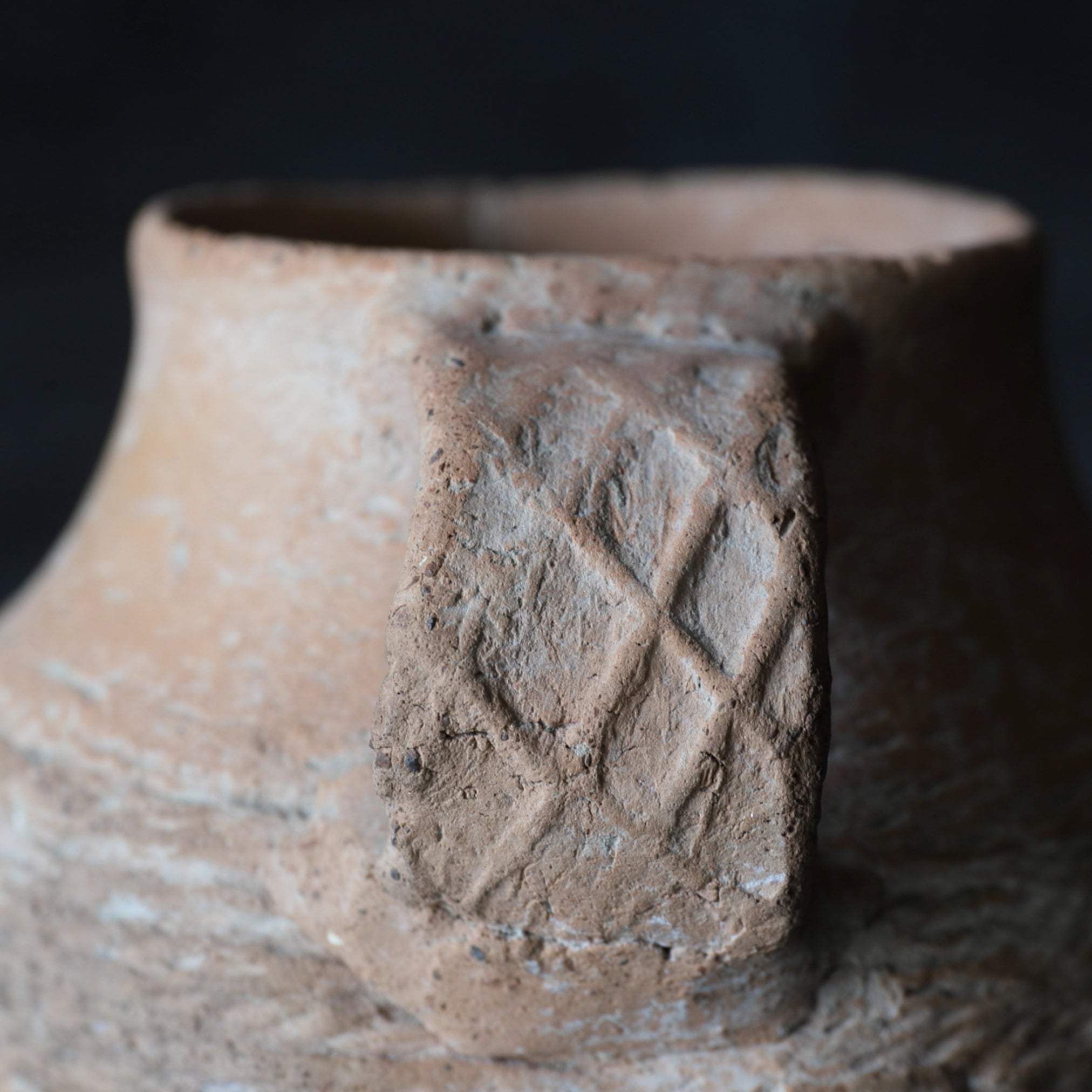 VESSEL, Unusual shaped earthenware, Jomon Period(10000–300BCE)