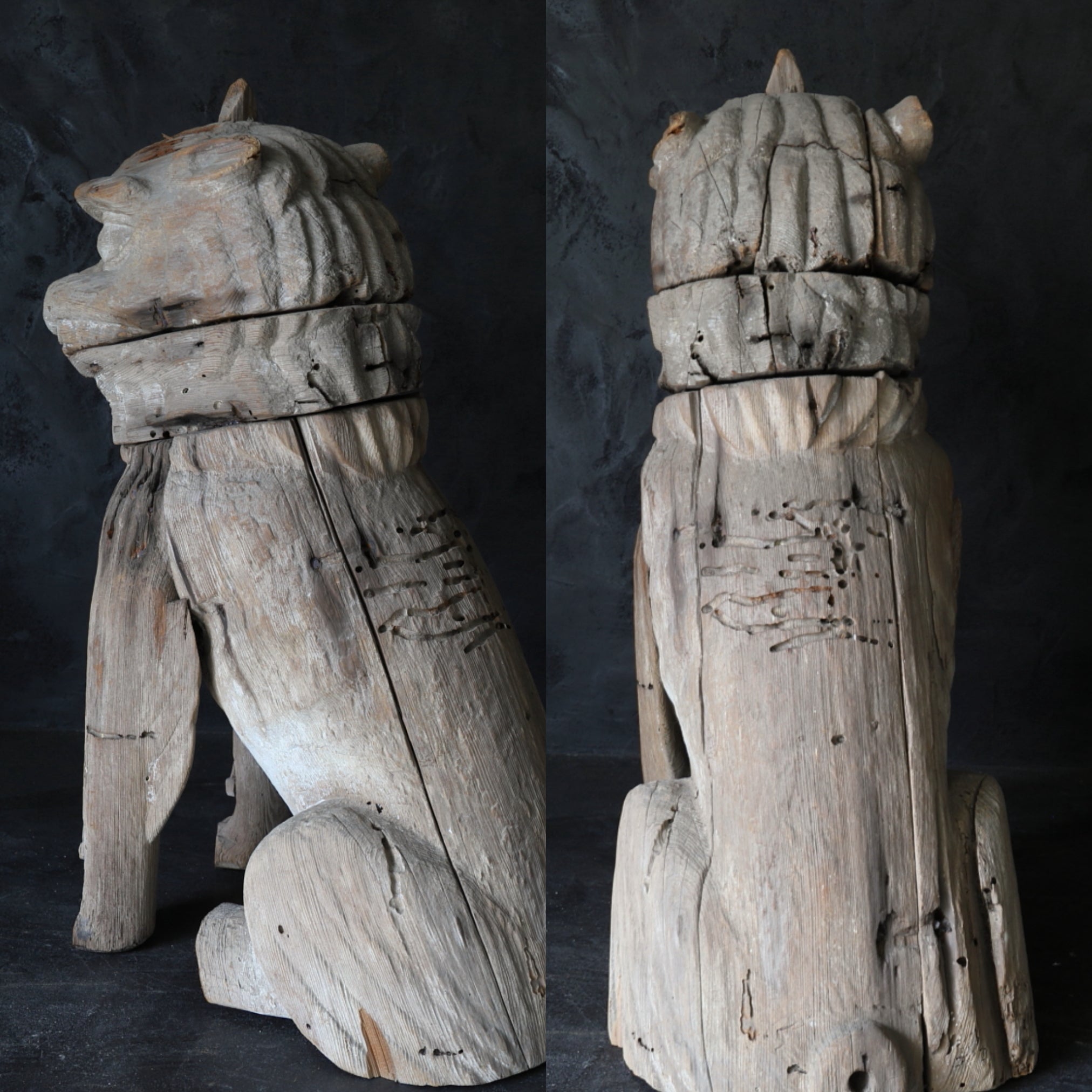 , Avec lion, paire, Période Kamakura(1185–1333 apr. J.-C.)