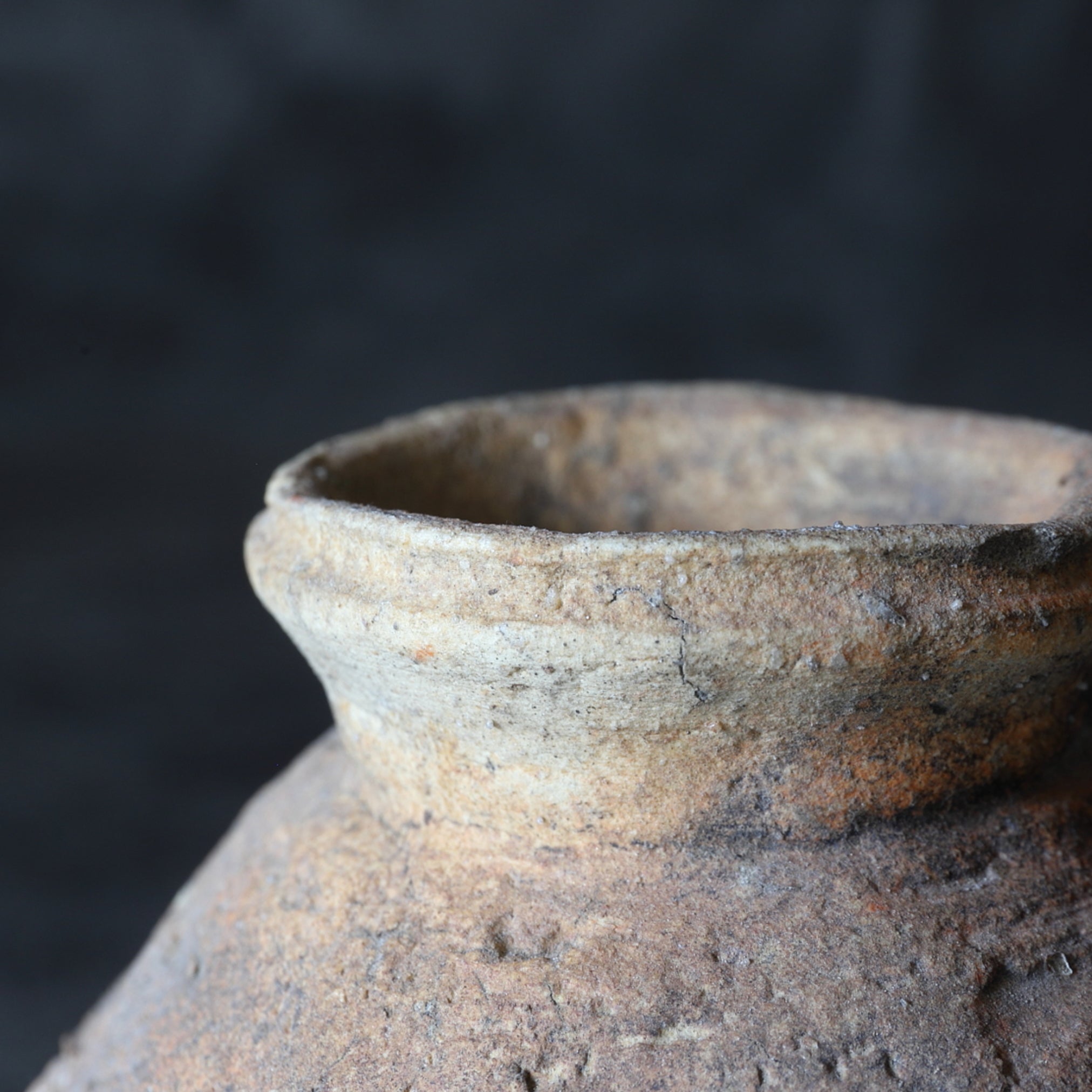 JARRA, Ko-Shigaraki / Uzukumaru, con patrón de cerca de ciprés, Período Muromachi(1336–1573 d. C.)