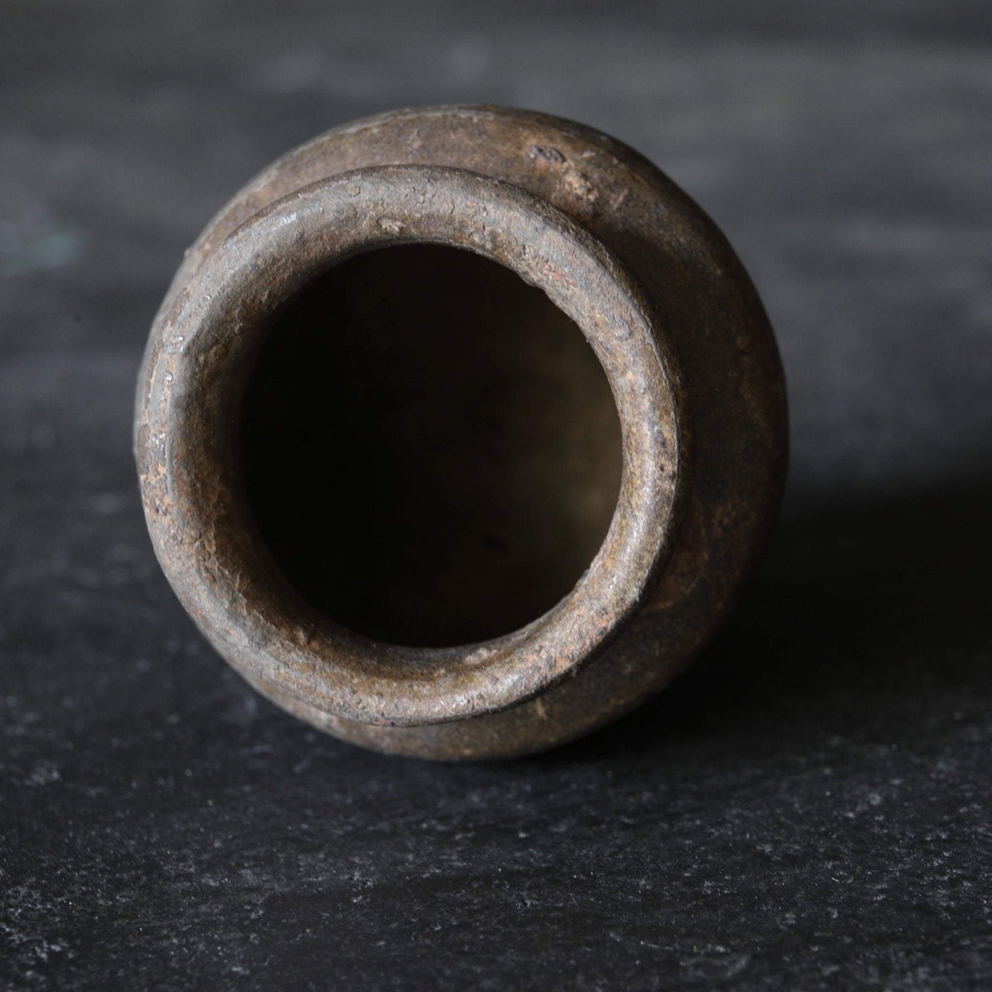 SMALL JAR, Ko-Seto, iron-glazed, Muromachi Period(1336–1573CE)