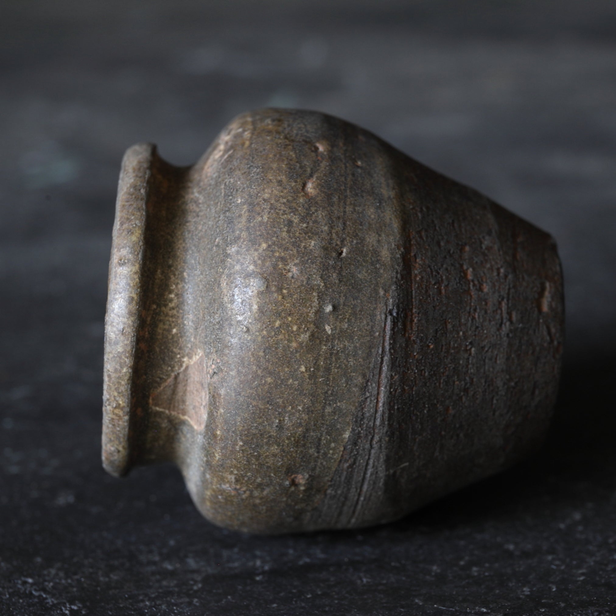SMALL JAR, Ko-Seto, iron-glazed, Muromachi Period(1336–1573CE)