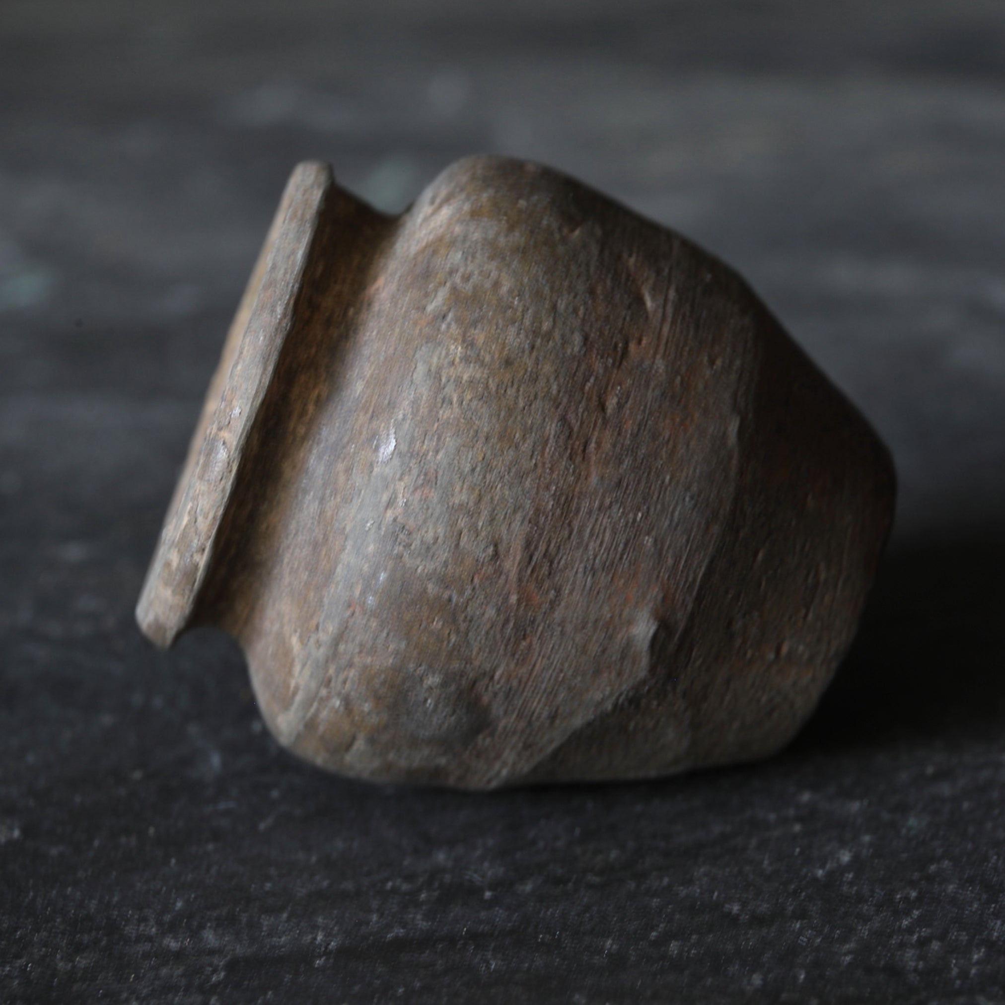 SMALL JAR, Ko-Seto, iron-glazed, Muromachi Period(1336–1573CE)