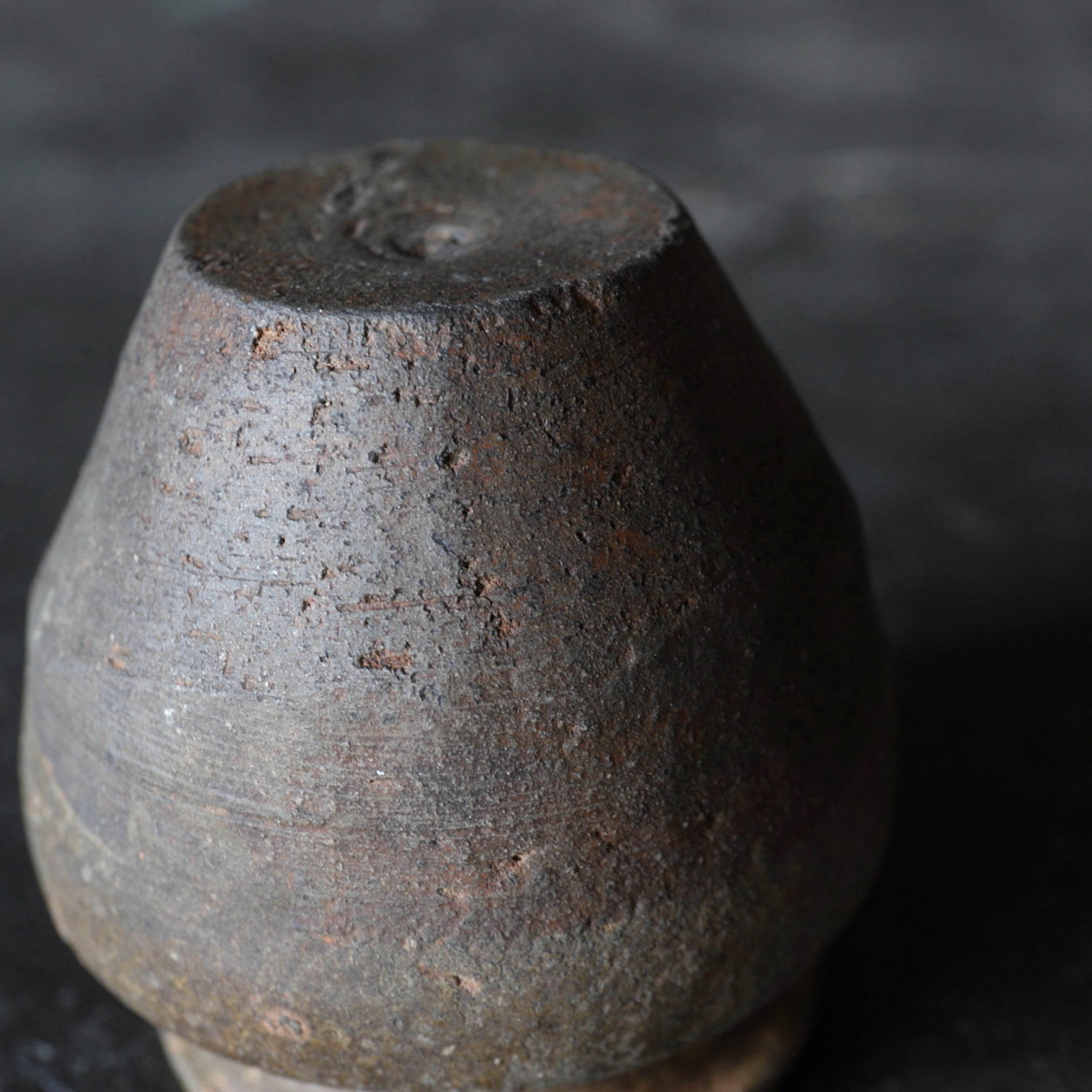 SMALL JAR, Ko-Seto, iron-glazed, Muromachi Period(1336–1573CE)