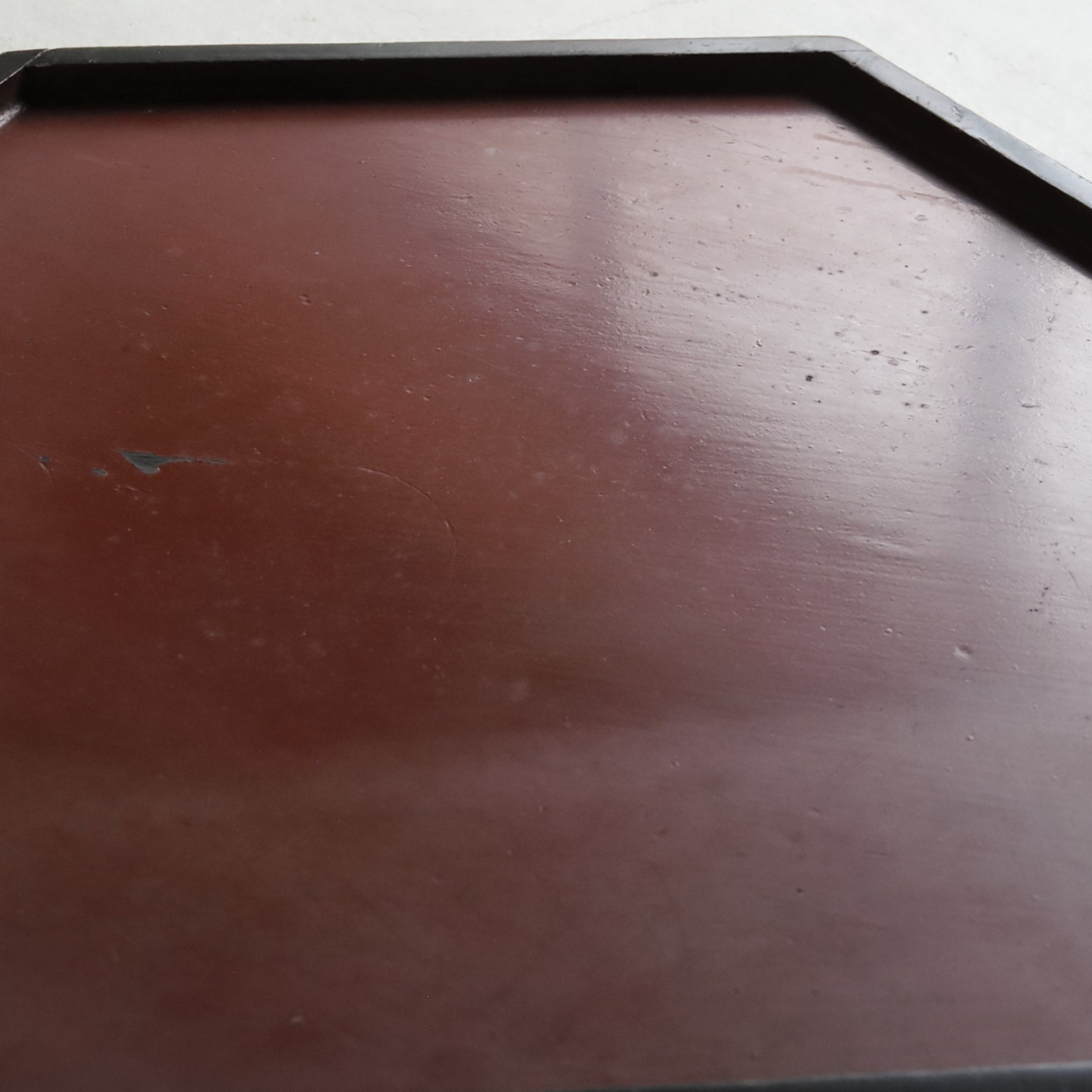 BANDEJA DE TÉ HEXAGONAL DE MADERA, Período Edo(1603–1867 d. C.)