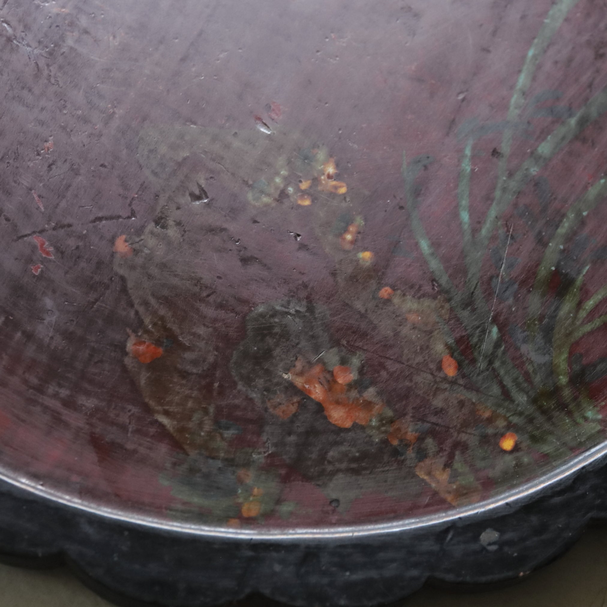 SOBAN CON FORMA DE FLOR LOBULADA / TABLERO DE MESA, Mitate(tablero de mesa/bandeja de té), Dinastía Joseon(1392–1897 d. C.)