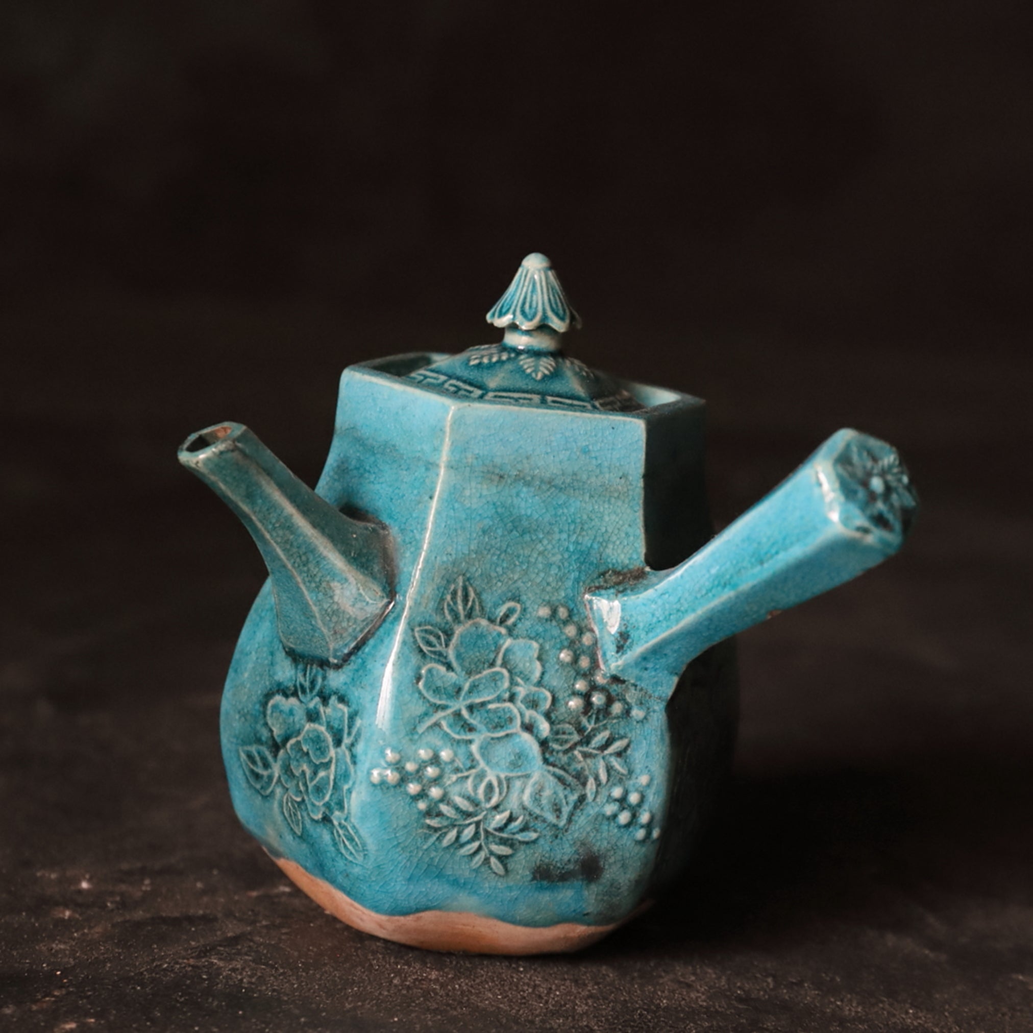 YOKODE KYŪSU, Ceramica Kōchi verde, Periodo Edo(1603–1867 d.C.)