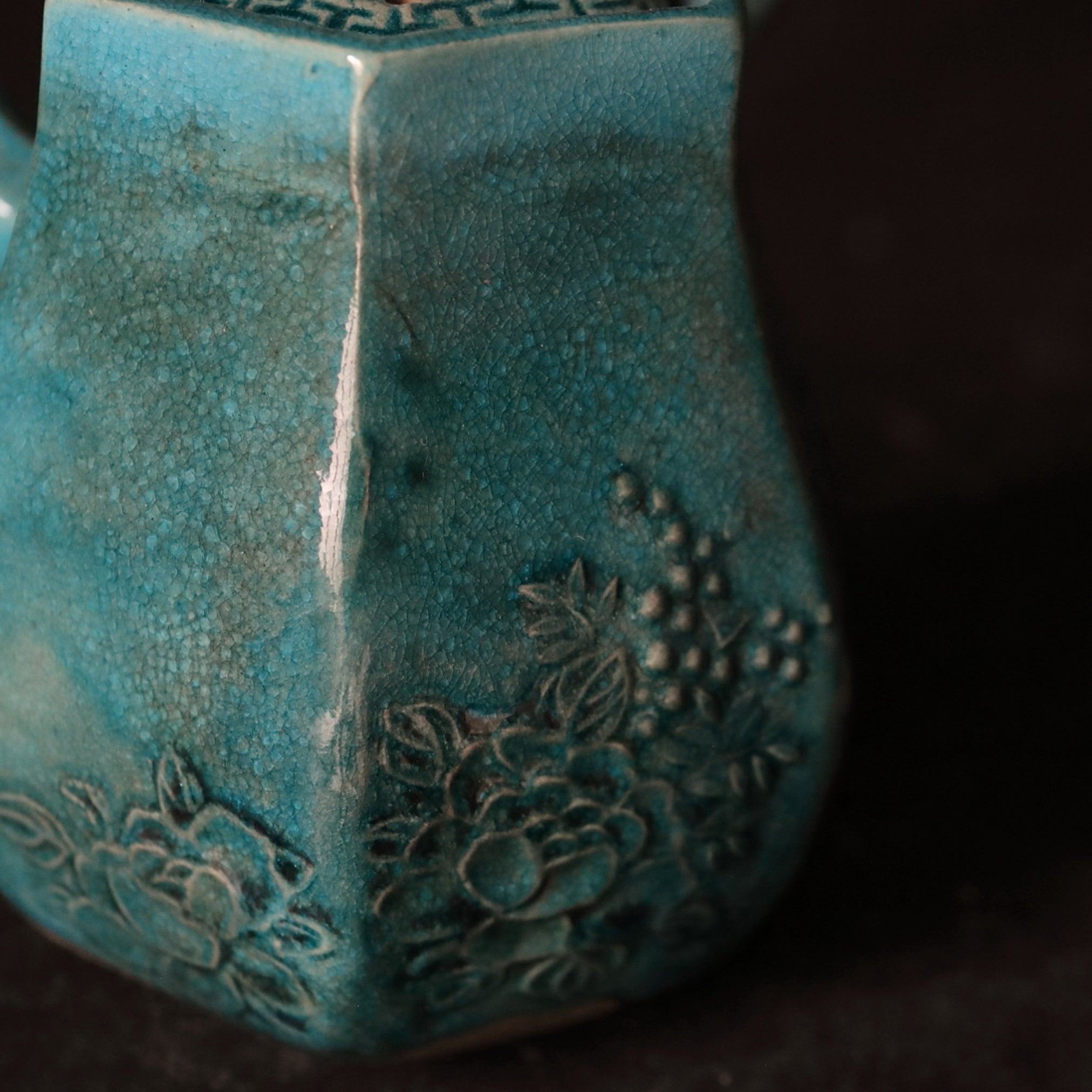 YOKODE KYŪSU, Cerámica Kōchi verde, Período Edo(1603–1867 d. C.)