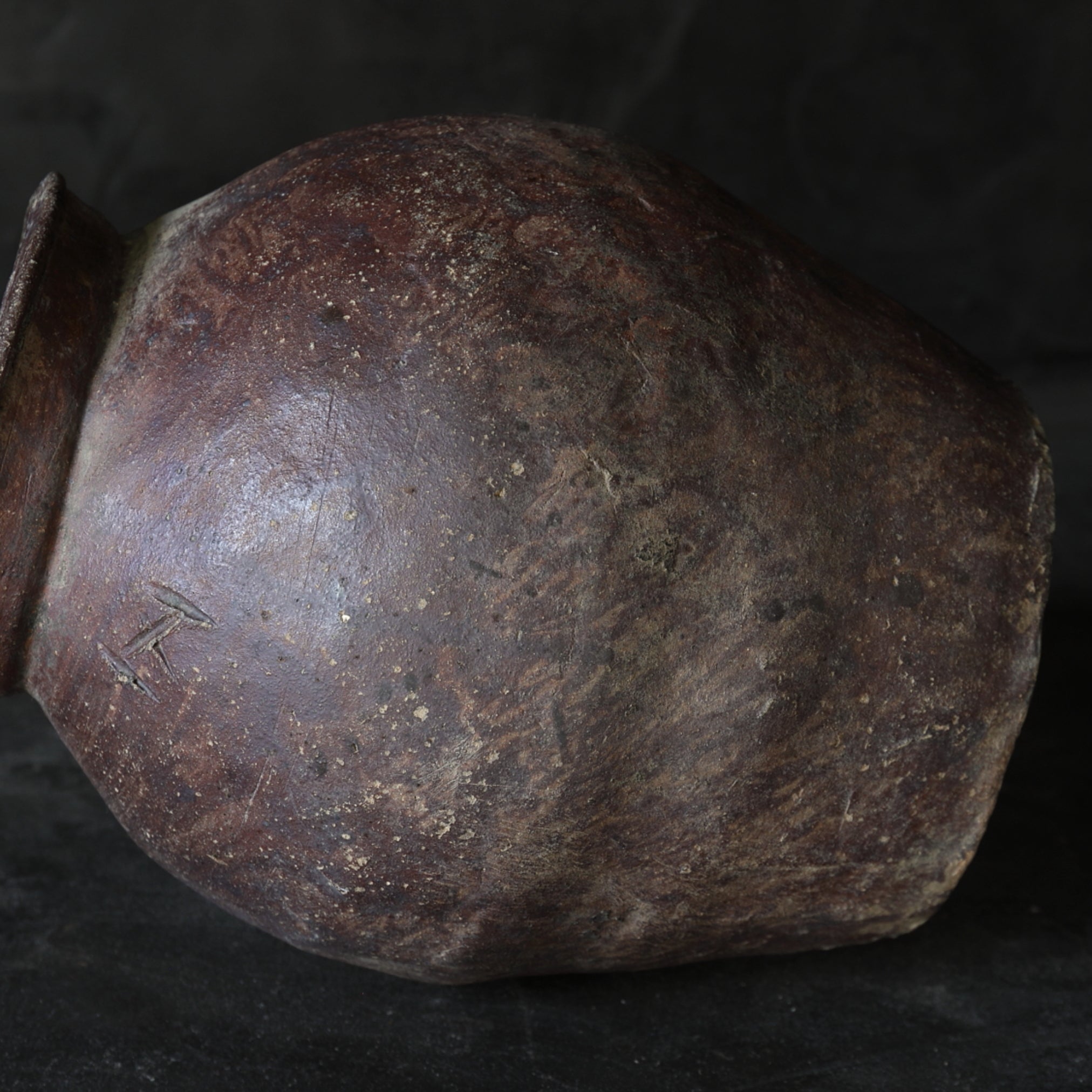 MISSHAPEN JAR, Ko-Tokoname, Muromachi Period(1336–1573CE)