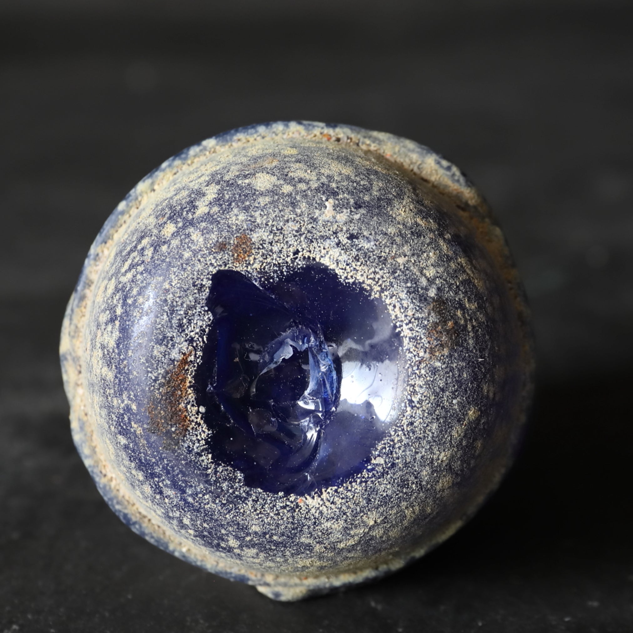 SMALL BOTTLE, Roman Glass, with decoration, Prehistoric(Before the 3rd century)