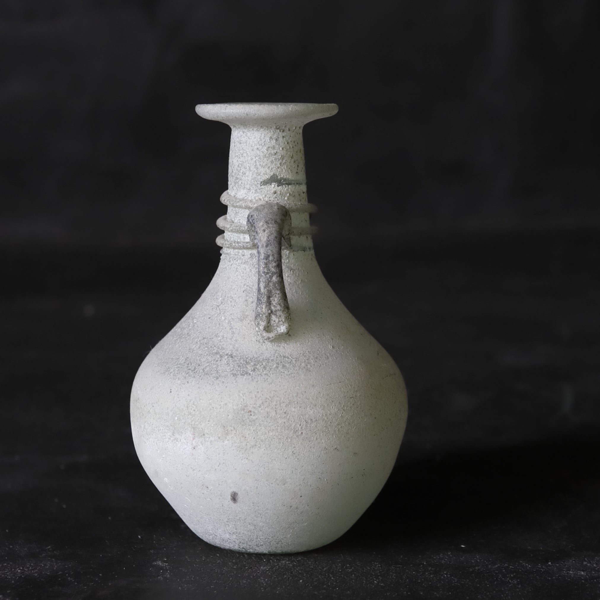 羅馬玻璃雙耳小瓶(先史, 西元3世紀以前)