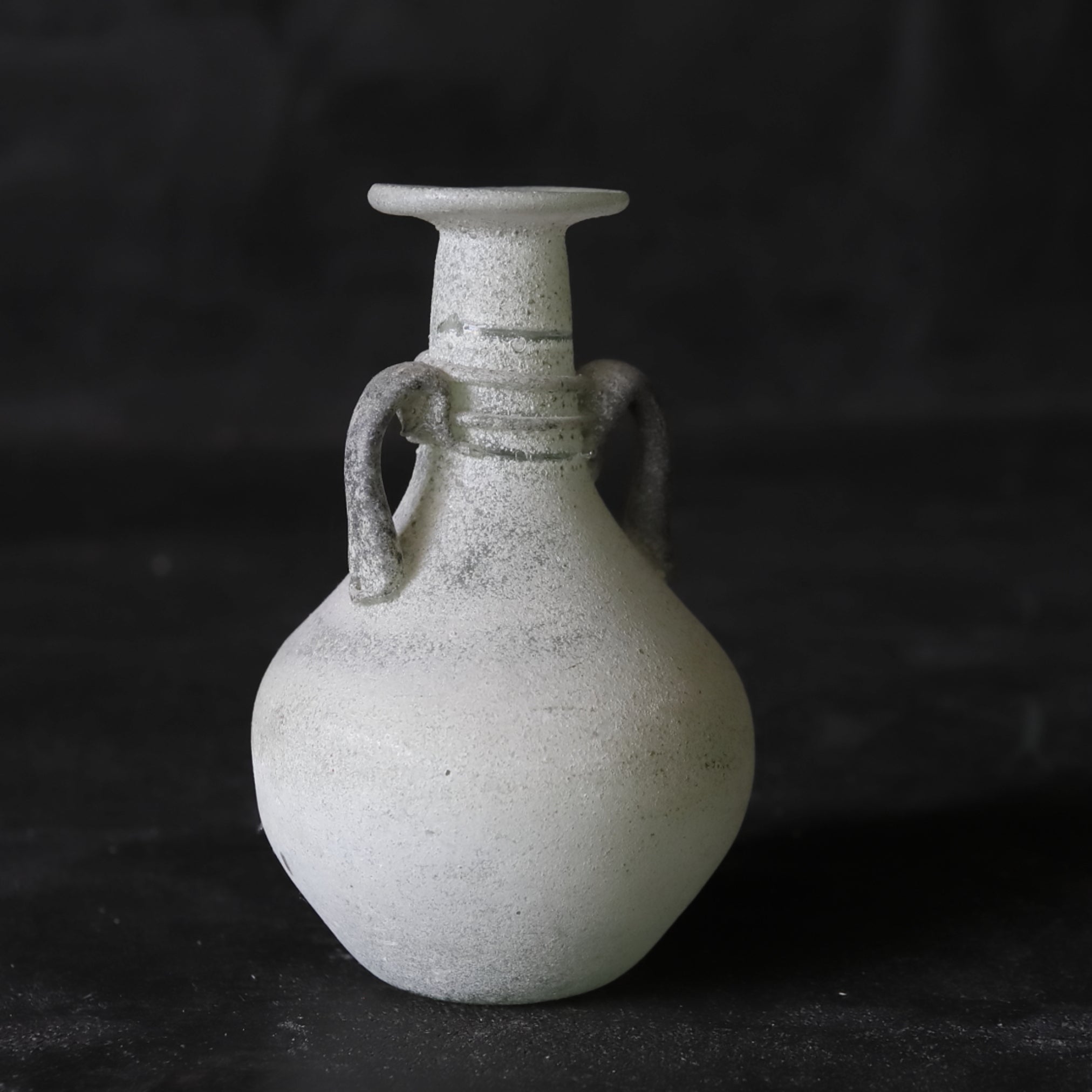 羅馬玻璃雙耳小瓶(先史, 西元3世紀以前)