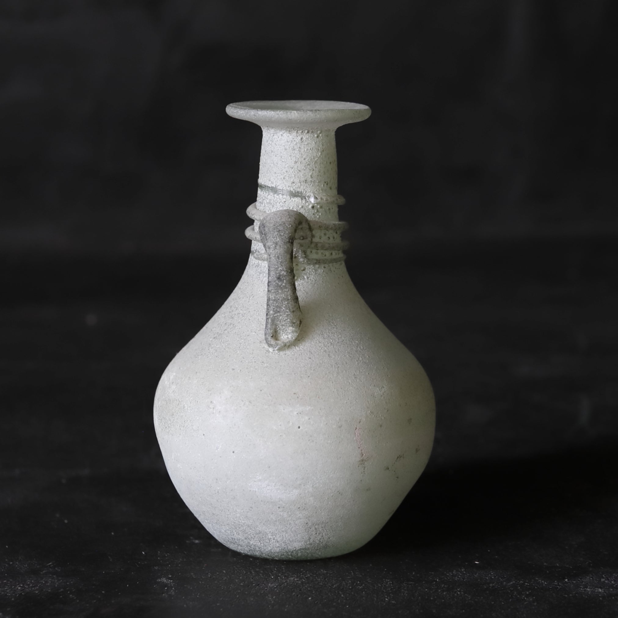 羅馬玻璃雙耳小瓶(先史, 西元3世紀以前)