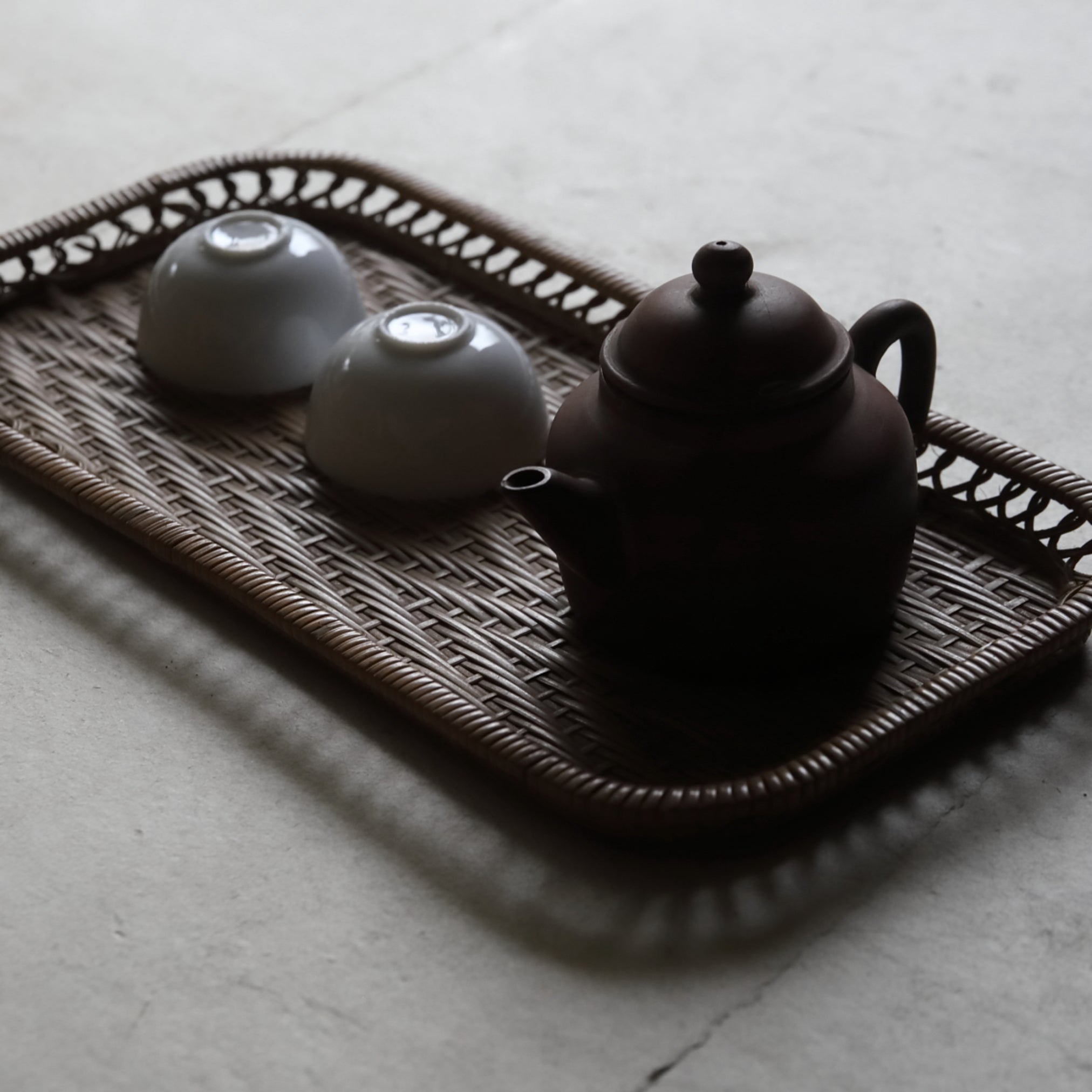BANDEJA DE TÉ, Trenzado ajiro, a, Moderno(Siglos XIX–XX)