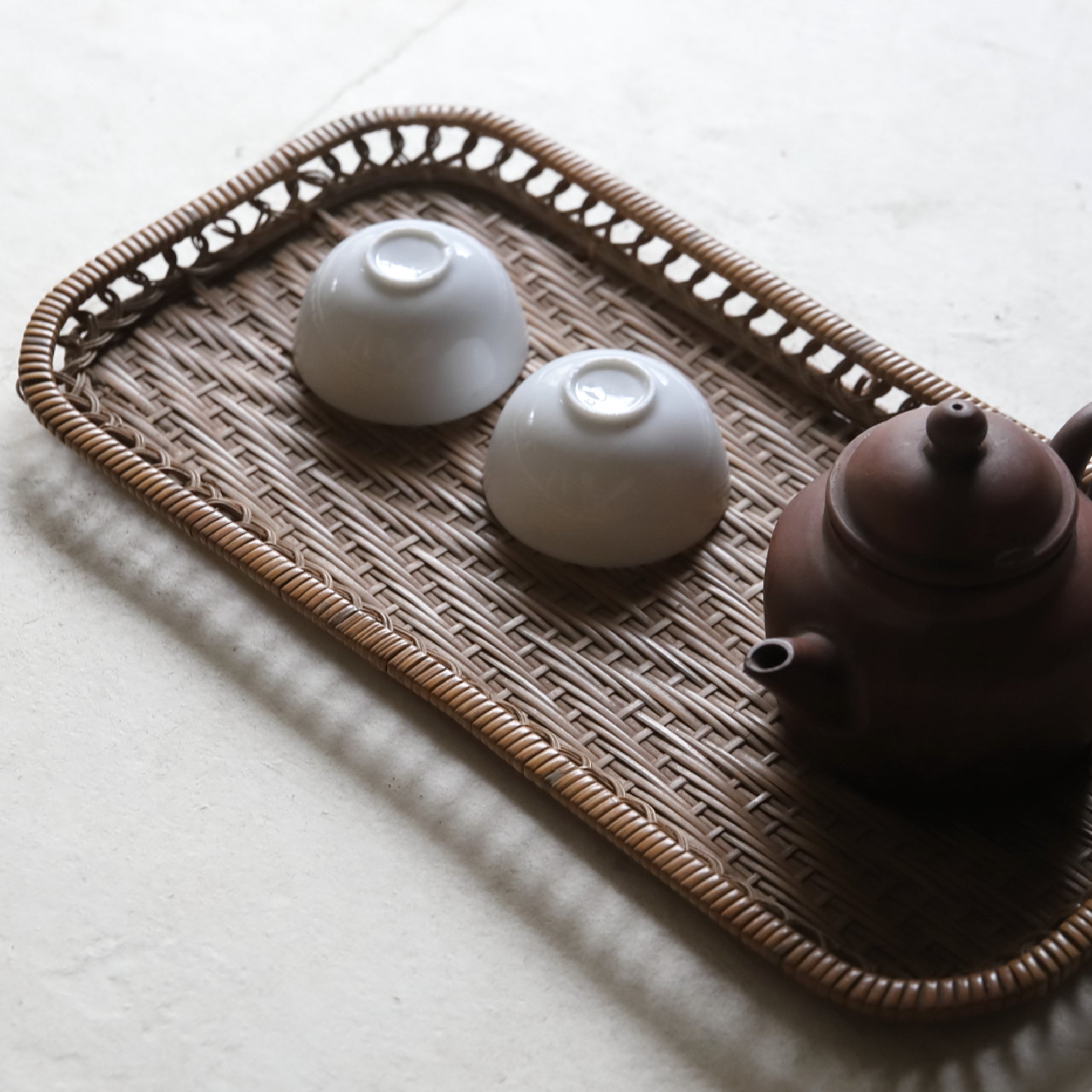 BANDEJA DE TÉ, Trenzado ajiro, a, Moderno(Siglos XIX–XX)