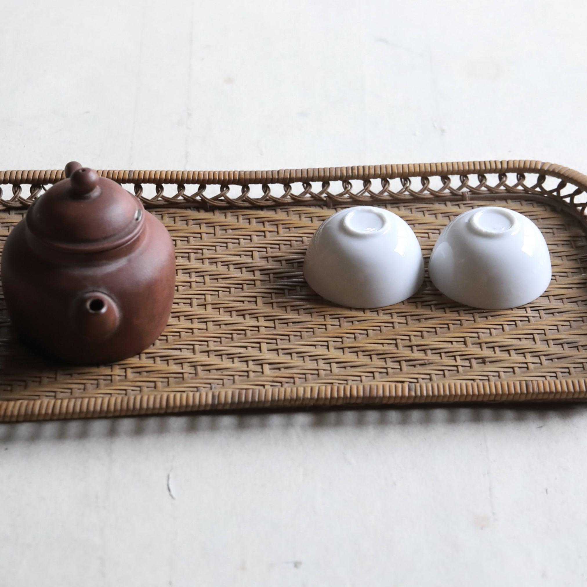 BANDEJA DE TÉ, Trenzado ajiro, b, Moderno(Siglos XIX–XX)
