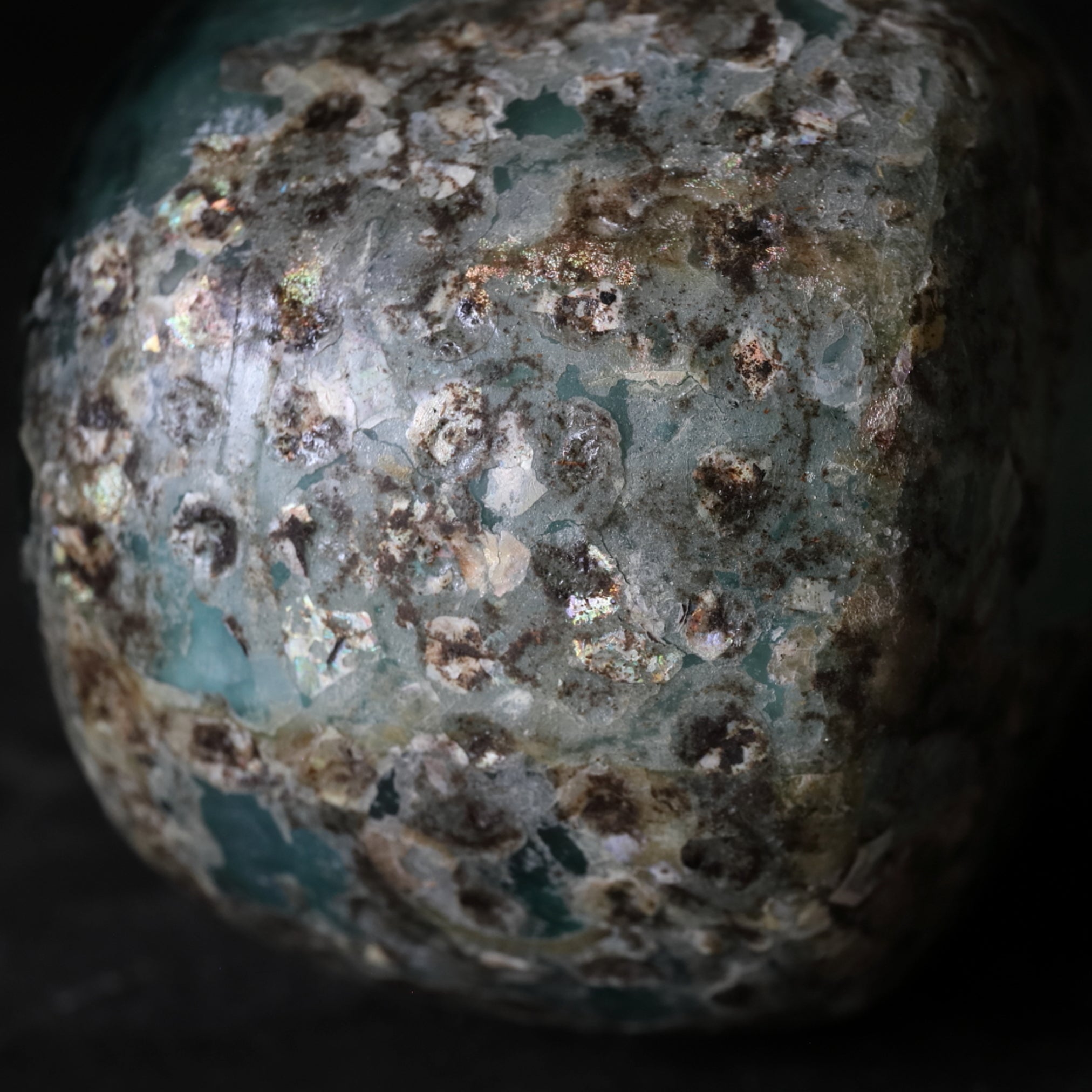 BOTELLA IRIDISCENTE DOBLE, Vidrio romano, Prehistoria(Antes del siglo III)