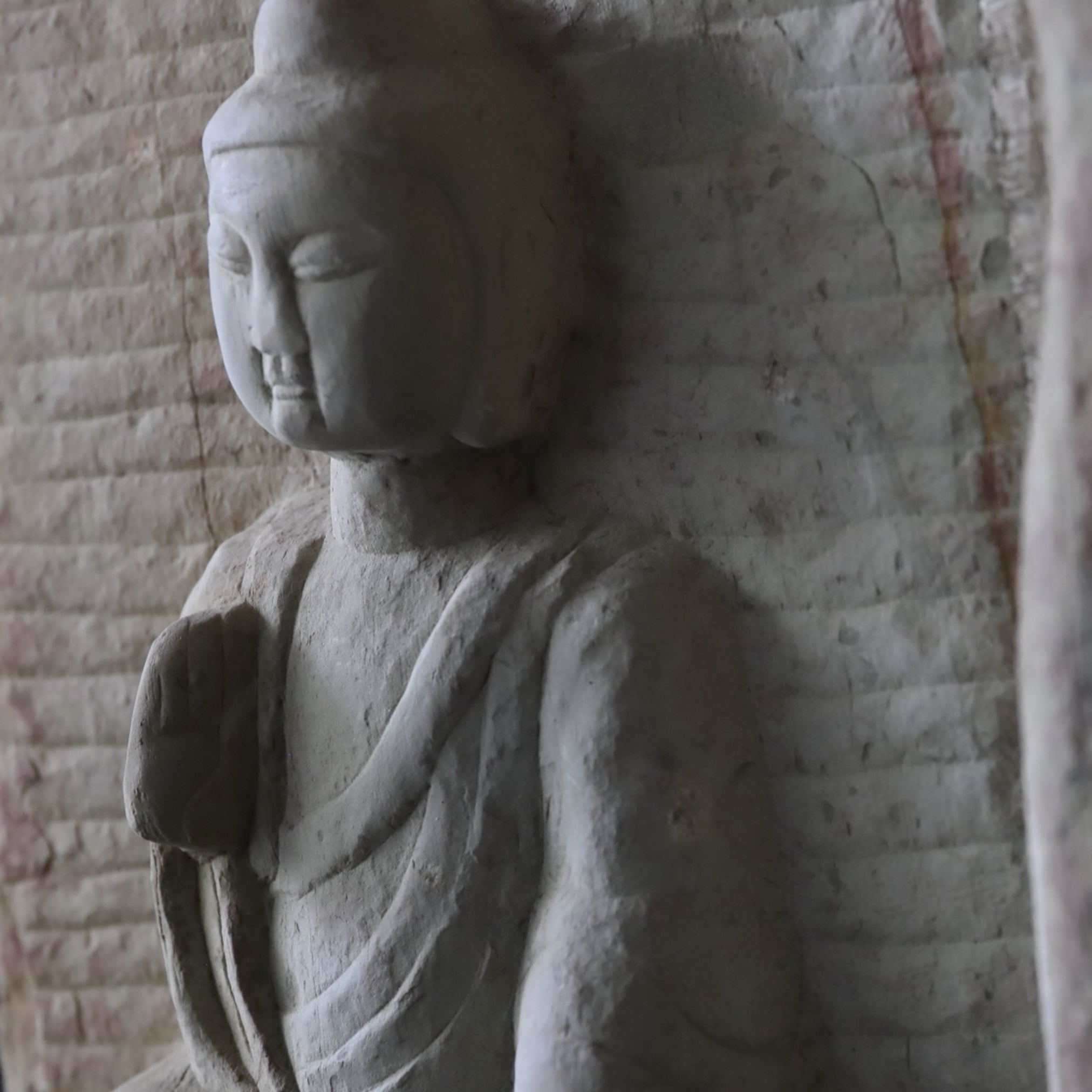 CAVE BUDDHA STATUE, Northern Wei Dynasty, Ancient(3rd–12th centuries)