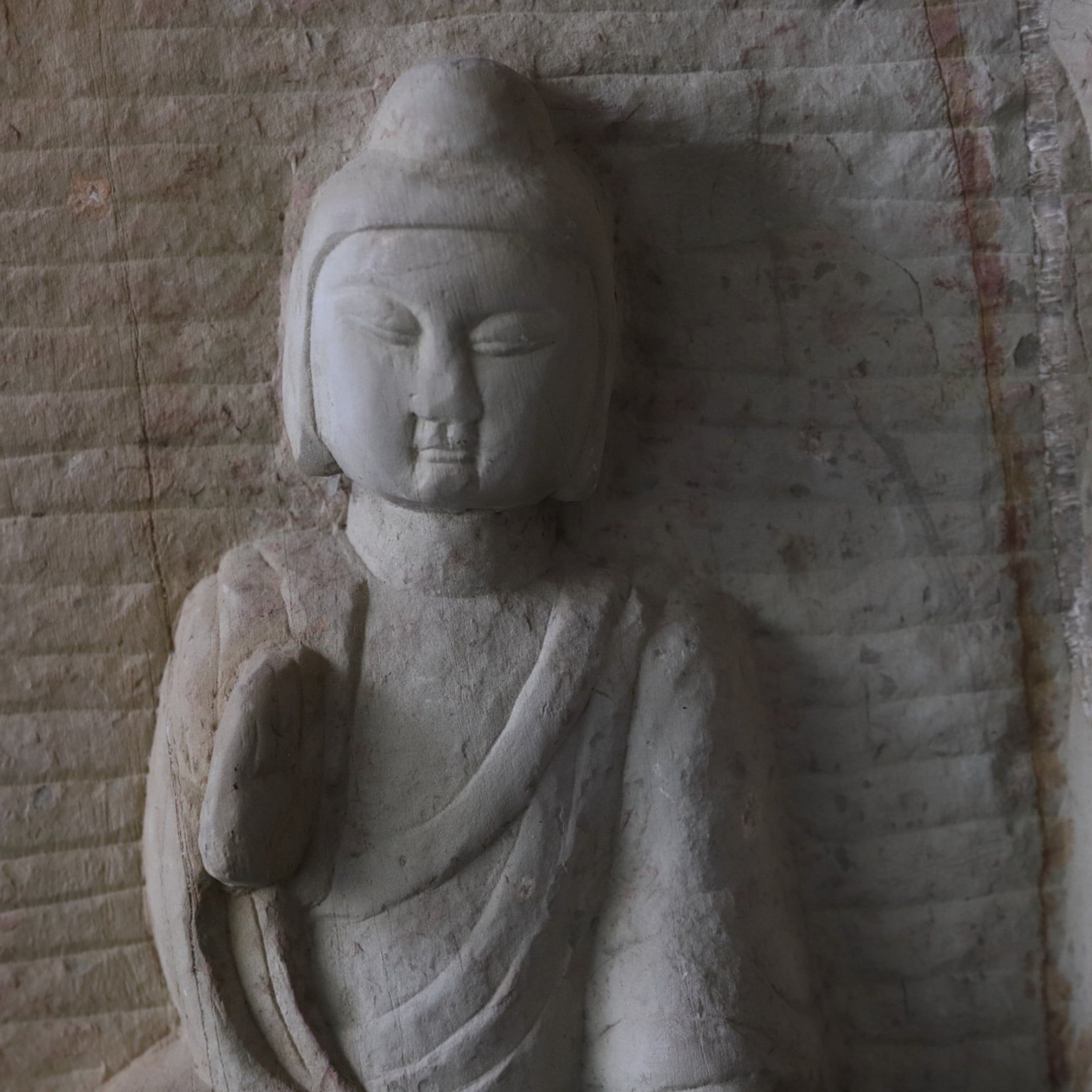 CAVE BUDDHA STATUE, Northern Wei Dynasty, Ancient(3rd–12th centuries)