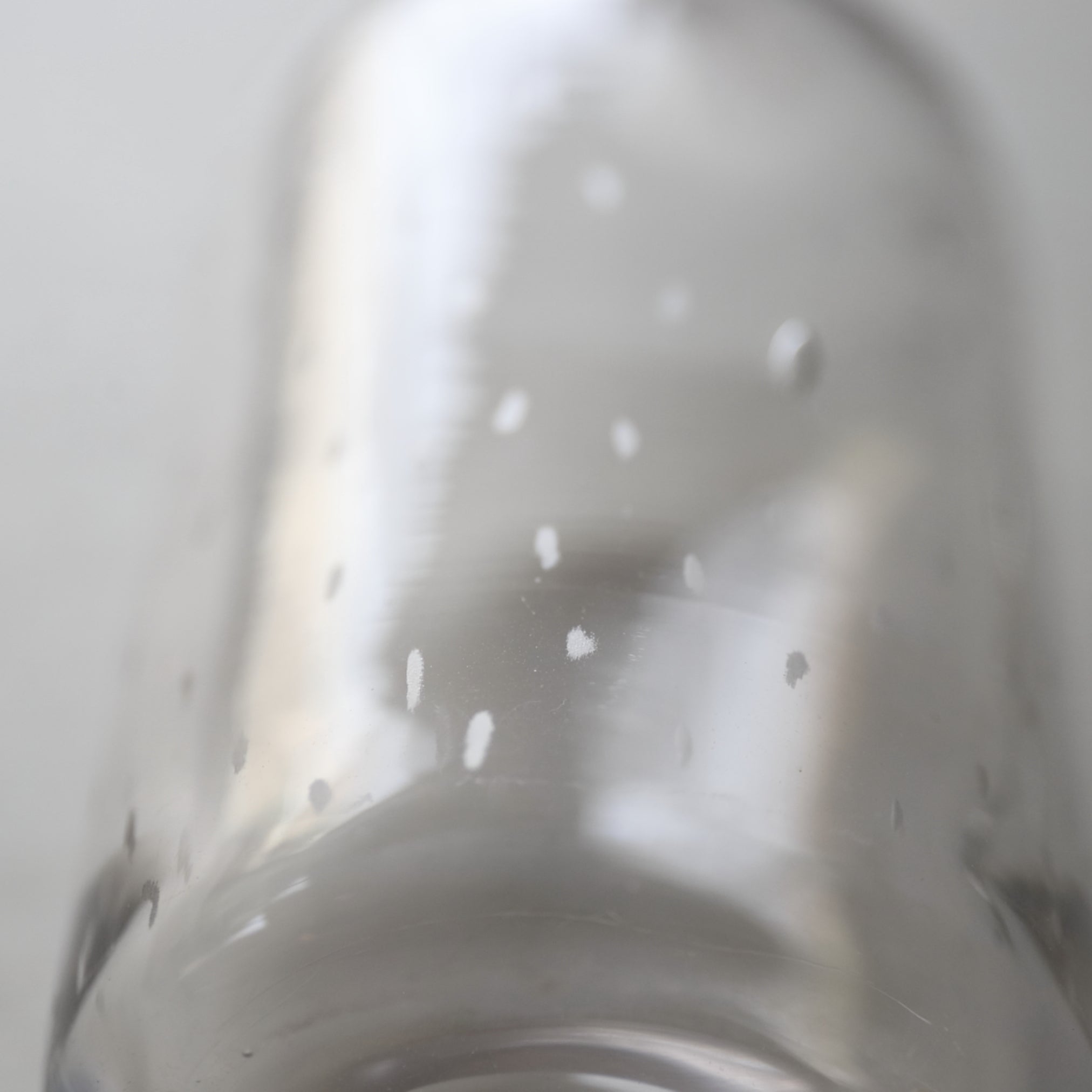 GLASS BOTTLE, Enamel-painted with grass design with lid, French Antique, Early Modern Period(16th–19th centuries)