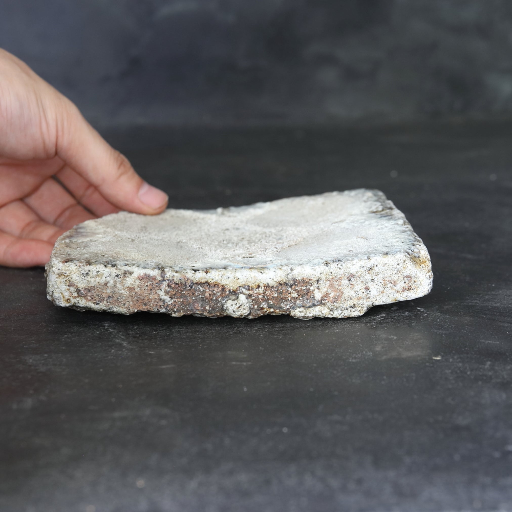 PIATTO LASTRA DI CERAMICA, Antica fornace / Strumento da forno, a