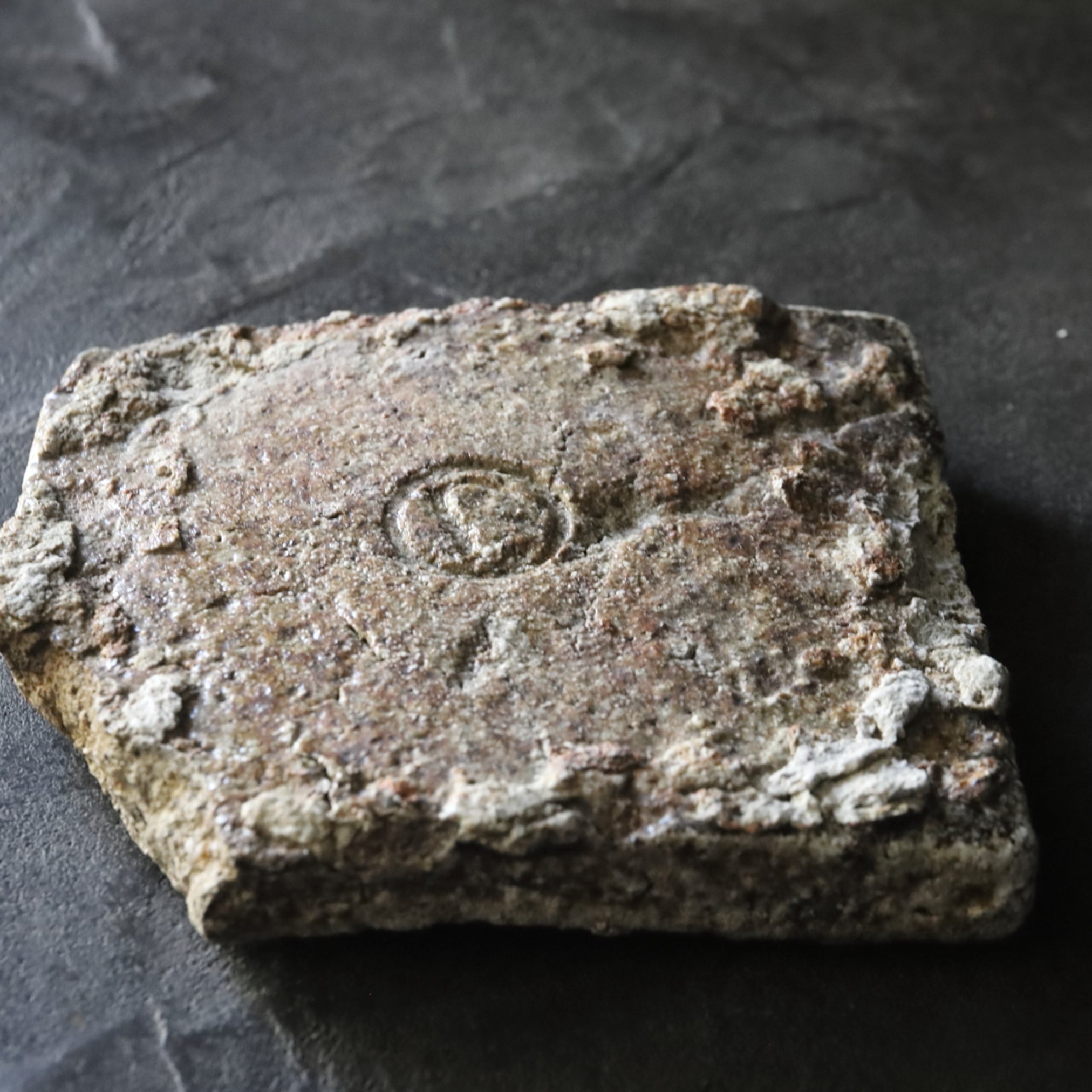 PLATO PLACA DE CERÁMICA, Horno antiguo / Herramienta de horno, a