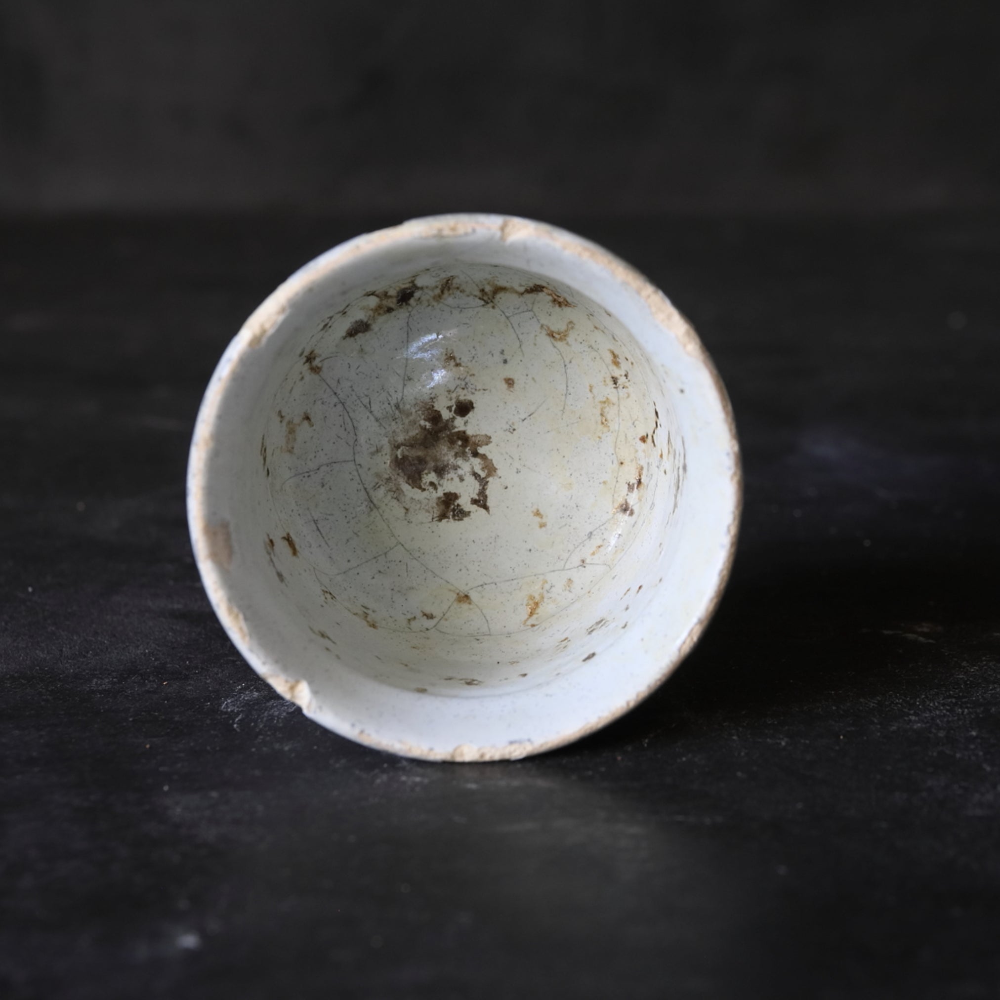 KLEINES GEFÄSS, Delfter Ware, weiß glasiert, 3, Niederländische Antiquität, Frühe Neuzeit(16.–19. Jahrhundert)