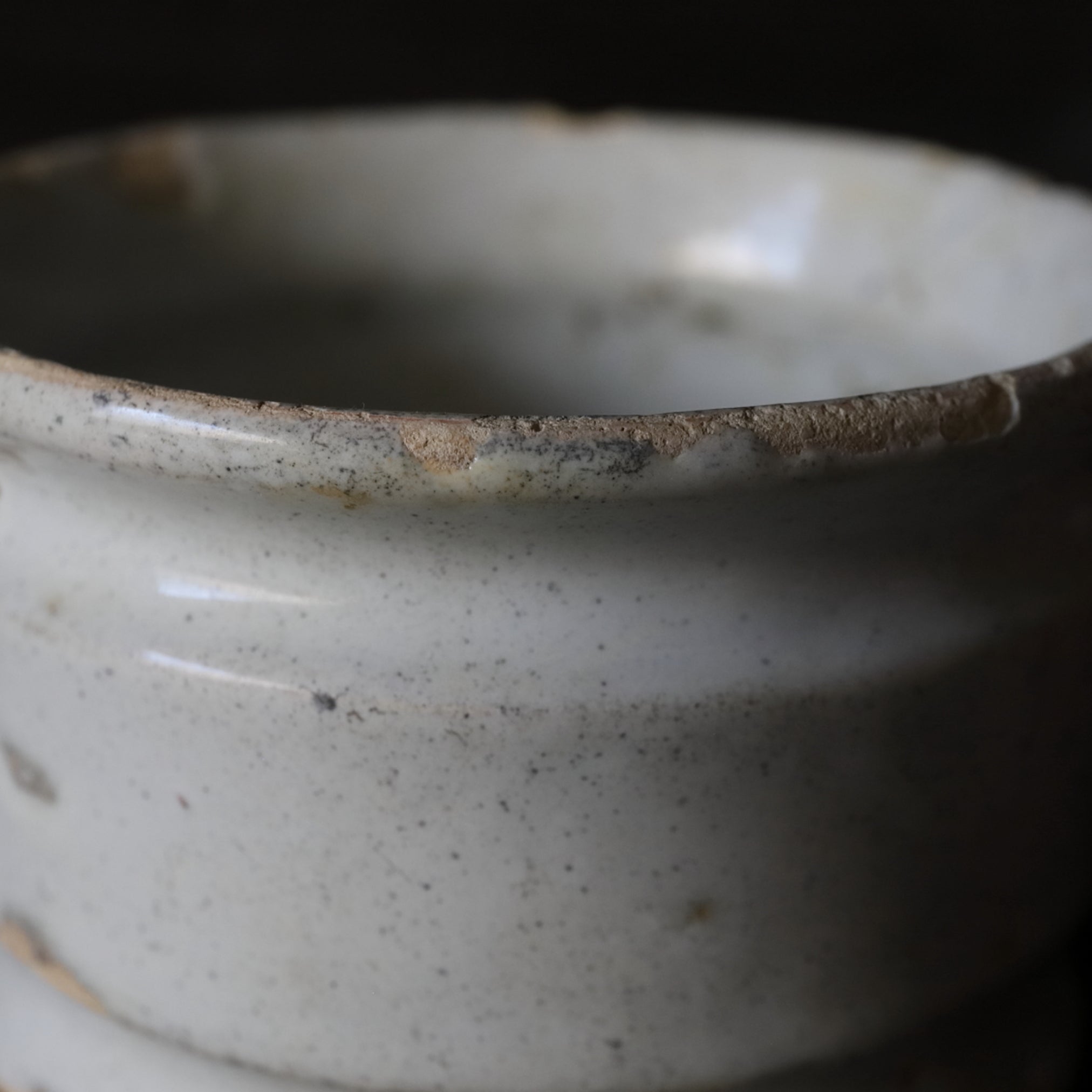 KLEINES GEFÄSS, Delfter Ware, weiß glasiert, 3, Niederländische Antiquität, Frühe Neuzeit(16.–19. Jahrhundert)