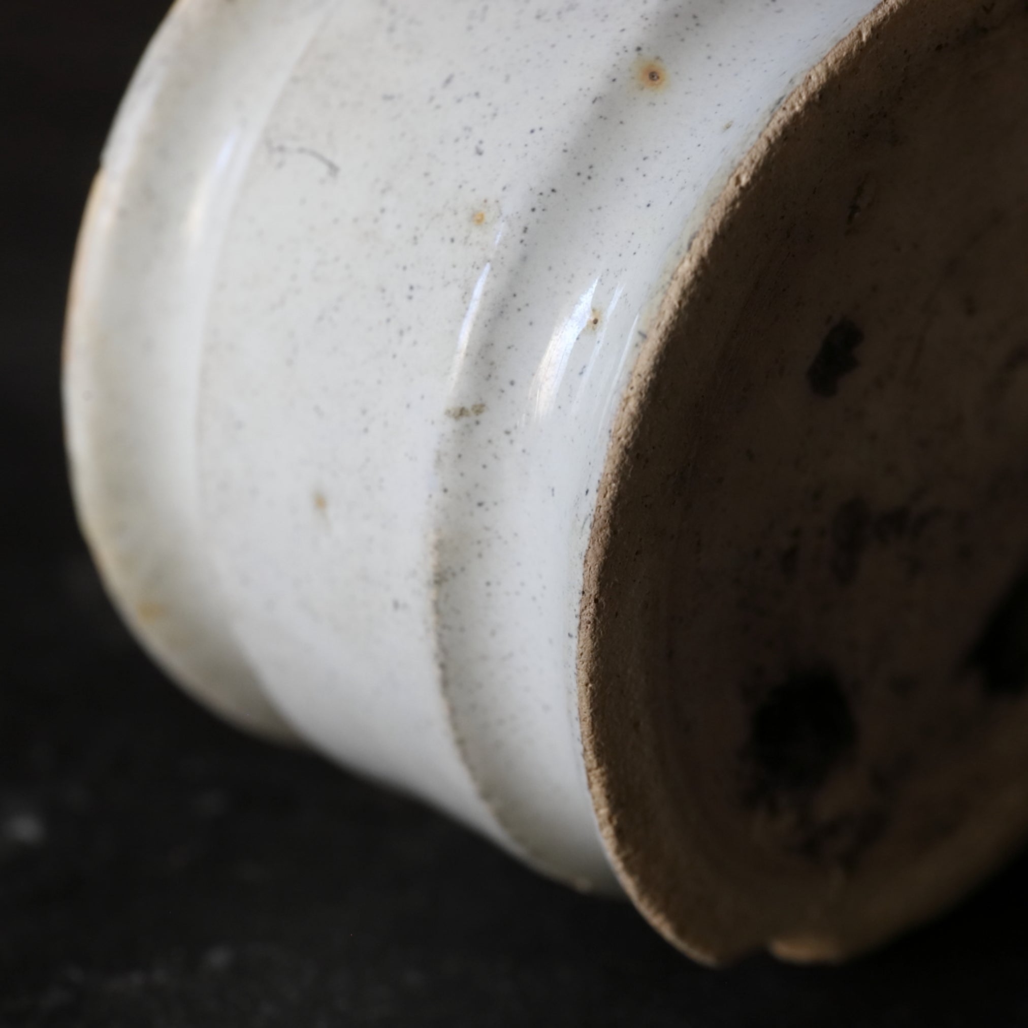 KLEINES GEFÄSS, Delfter Ware, weiß glasiert, 3, Niederländische Antiquität, Frühe Neuzeit(16.–19. Jahrhundert)