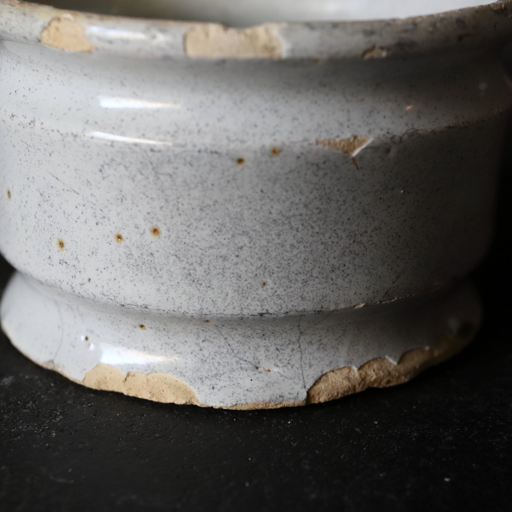 KLEINES GEFÄSS, Delfter Ware, weiß glasiert, 3, Niederländische Antiquität, Frühe Neuzeit(16.–19. Jahrhundert)