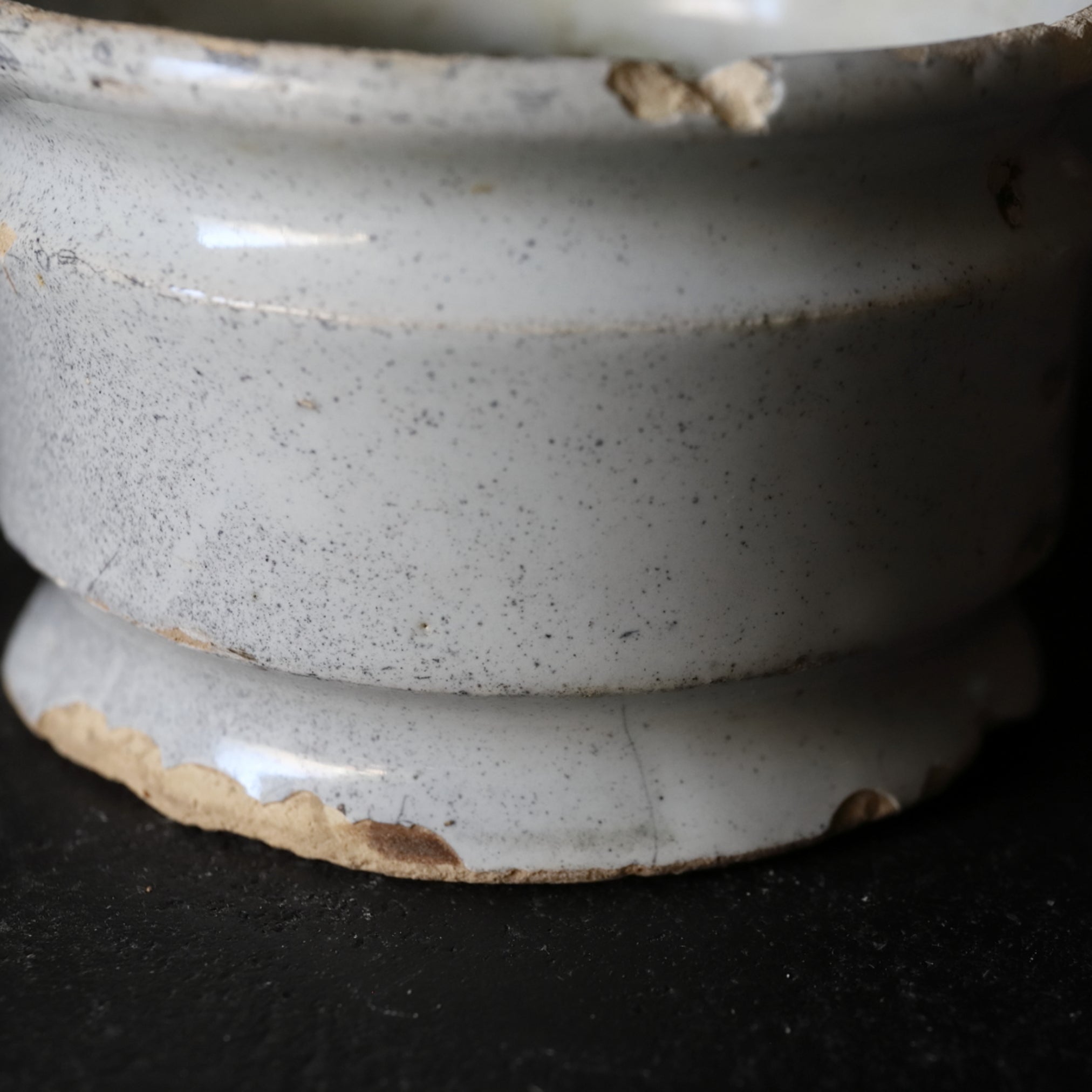 KLEINES GEFÄSS, Delfter Ware, weiß glasiert, 3, Niederländische Antiquität, Frühe Neuzeit(16.–19. Jahrhundert)