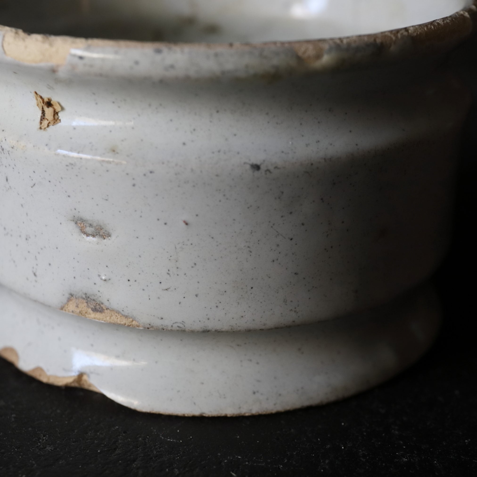 KLEINES GEFÄSS, Delfter Ware, weiß glasiert, 3, Niederländische Antiquität, Frühe Neuzeit(16.–19. Jahrhundert)