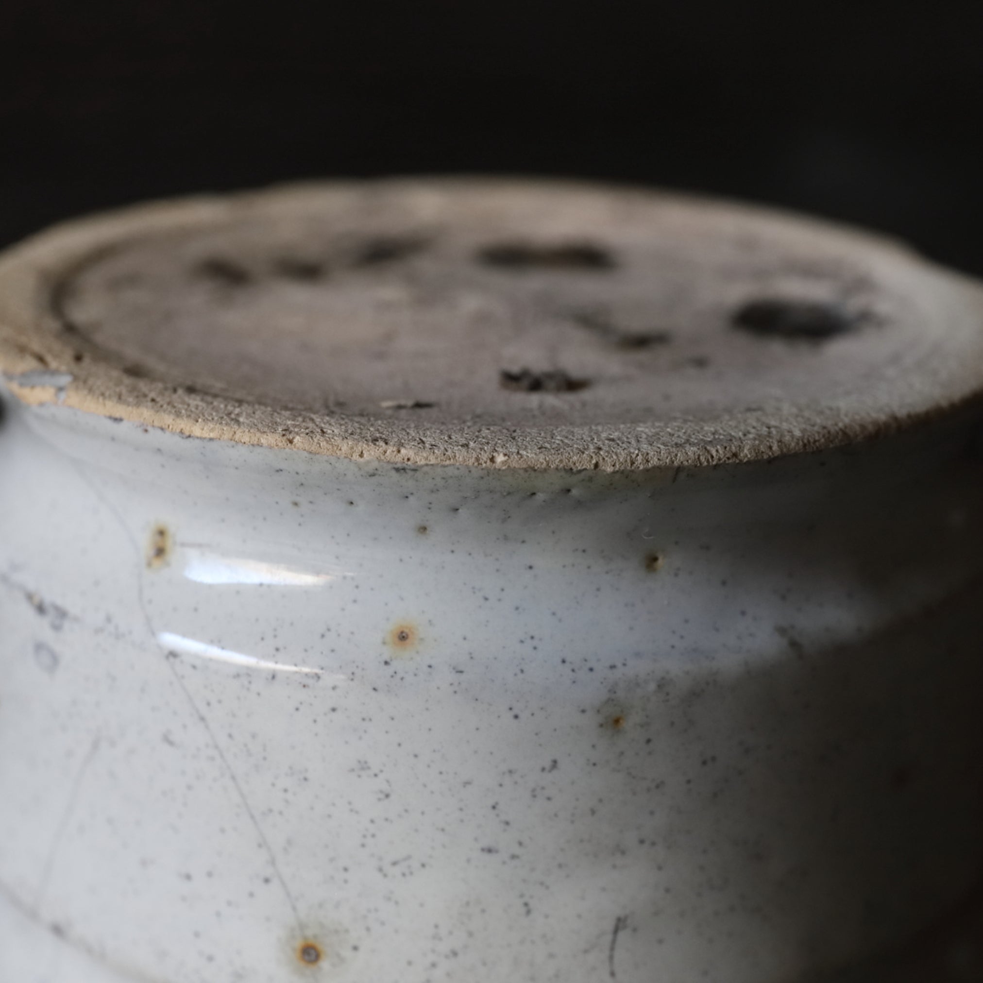 KLEINES GEFÄSS, Delfter Ware, weiß glasiert, 3, Niederländische Antiquität, Frühe Neuzeit(16.–19. Jahrhundert)