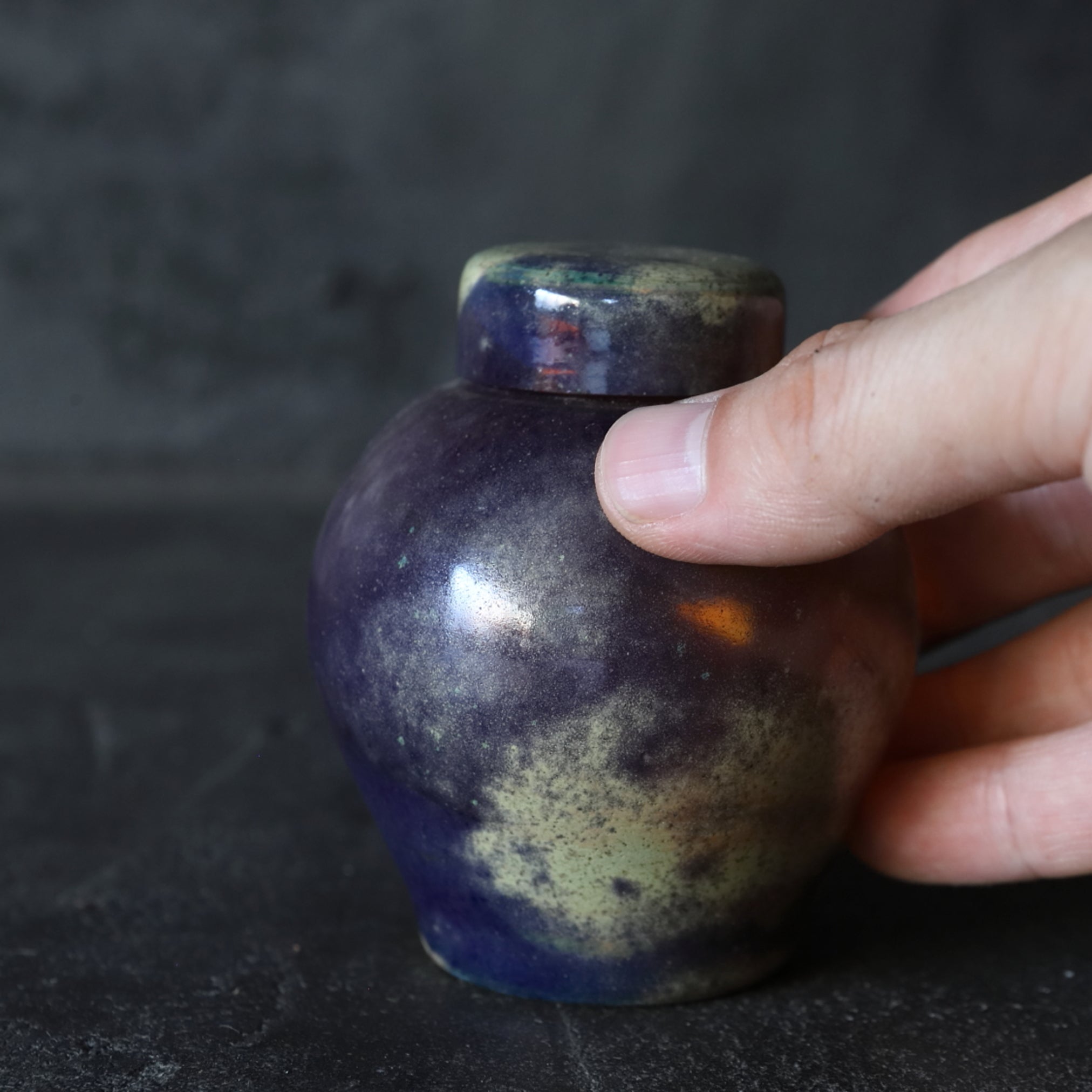 GLASS TEA CADDY, Showa Era(1926–1989CE)